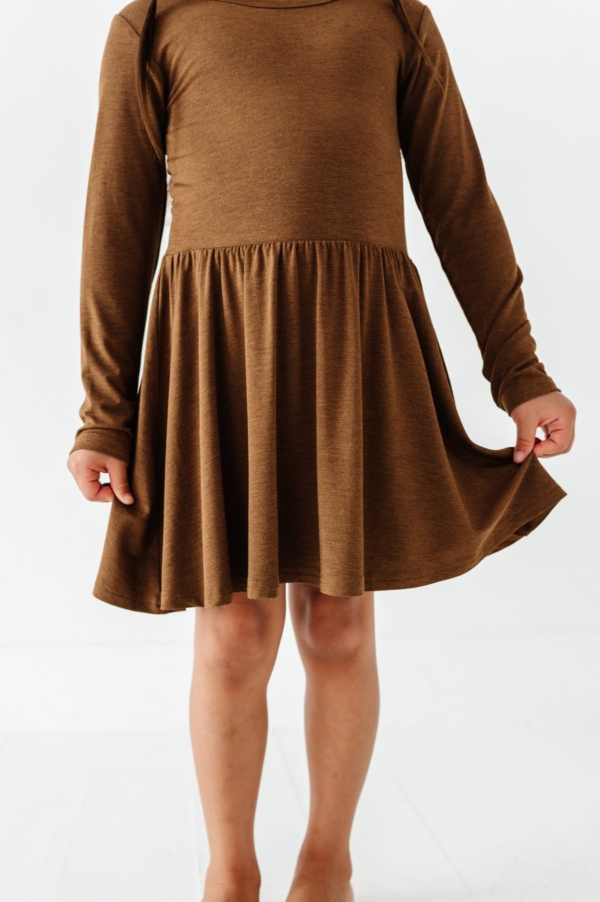 Twirlie Dress - Chestnut - The Sleepy Sloth