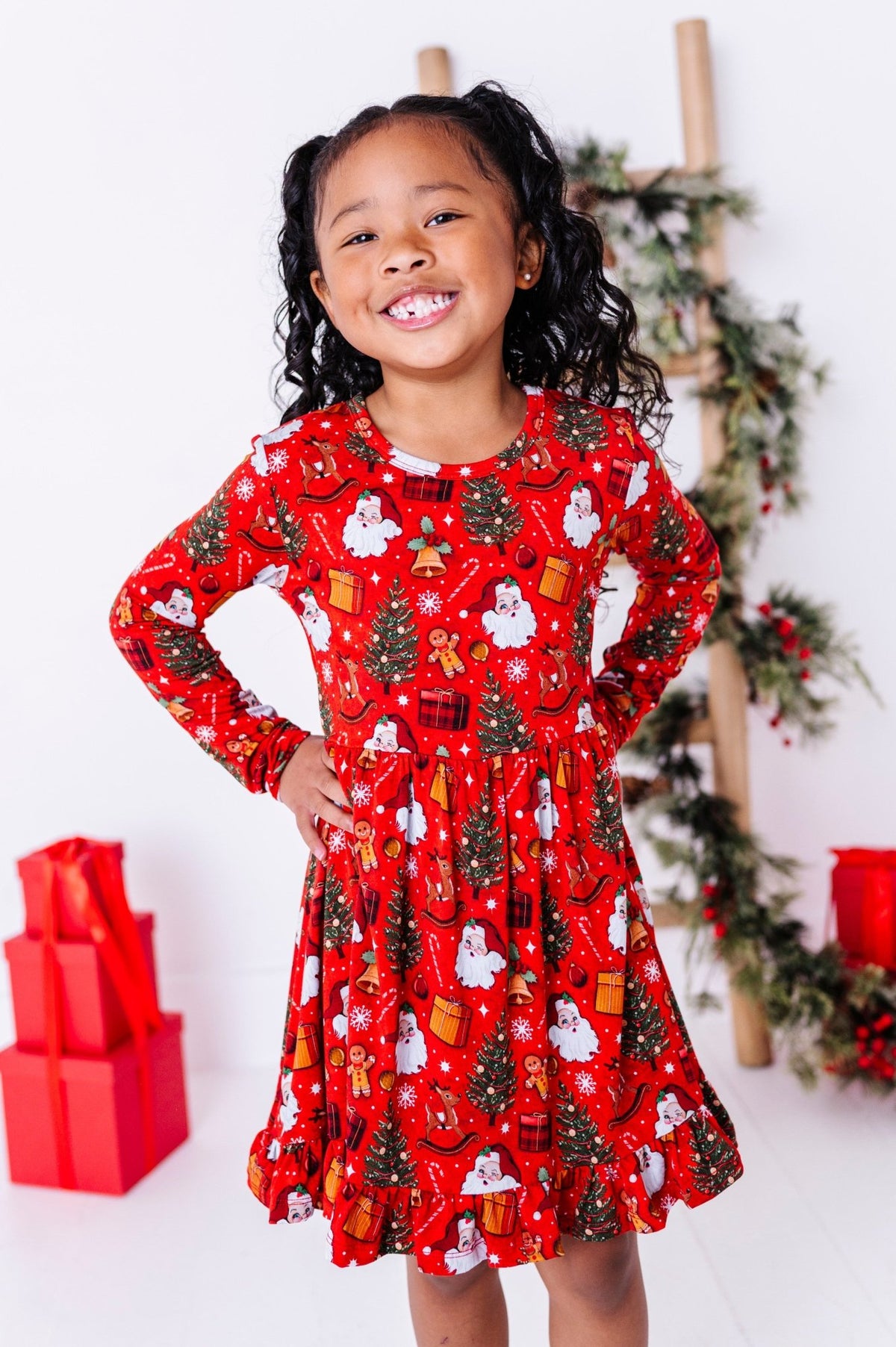 Twirlie Dress - Jolly St Nick - The Sleepy Sloth