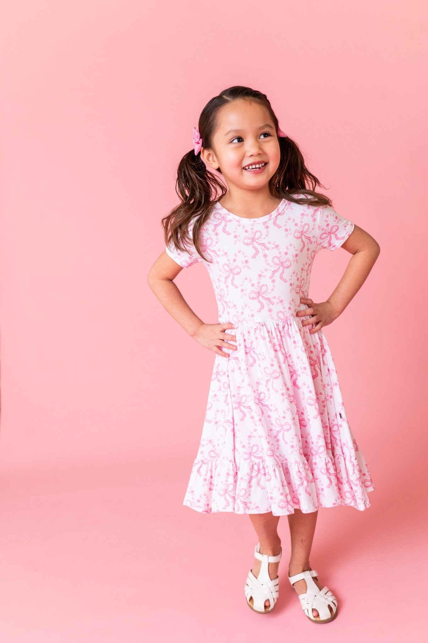 TWIRLIE DRESS - LOVELACE BOWS - The Sleepy Sloth