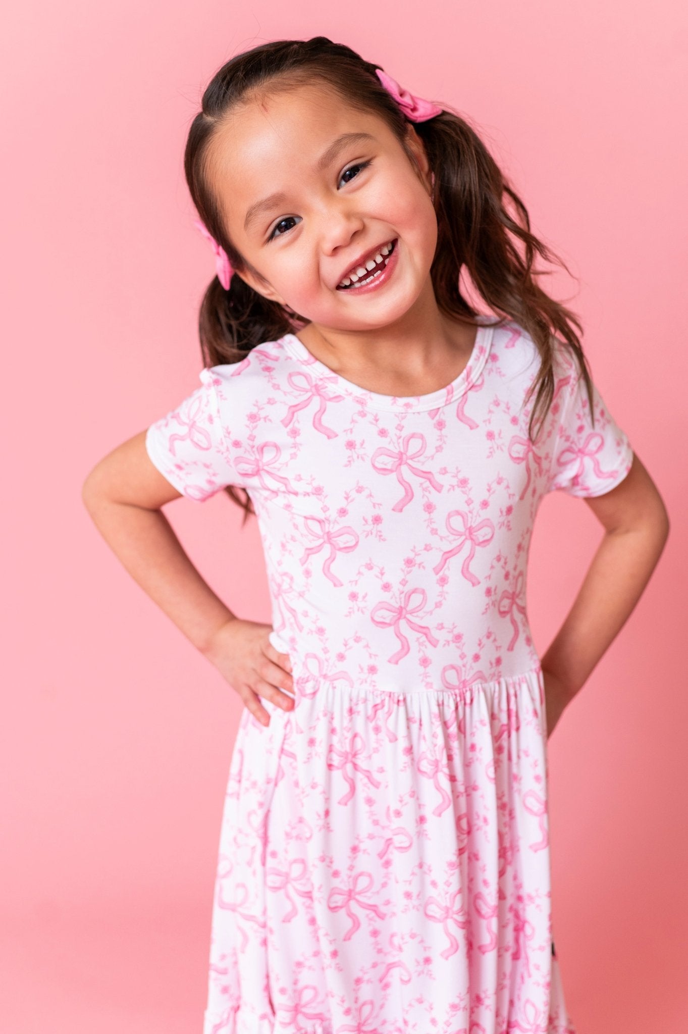 TWIRLIE DRESS - LOVELACE BOWS - The Sleepy Sloth