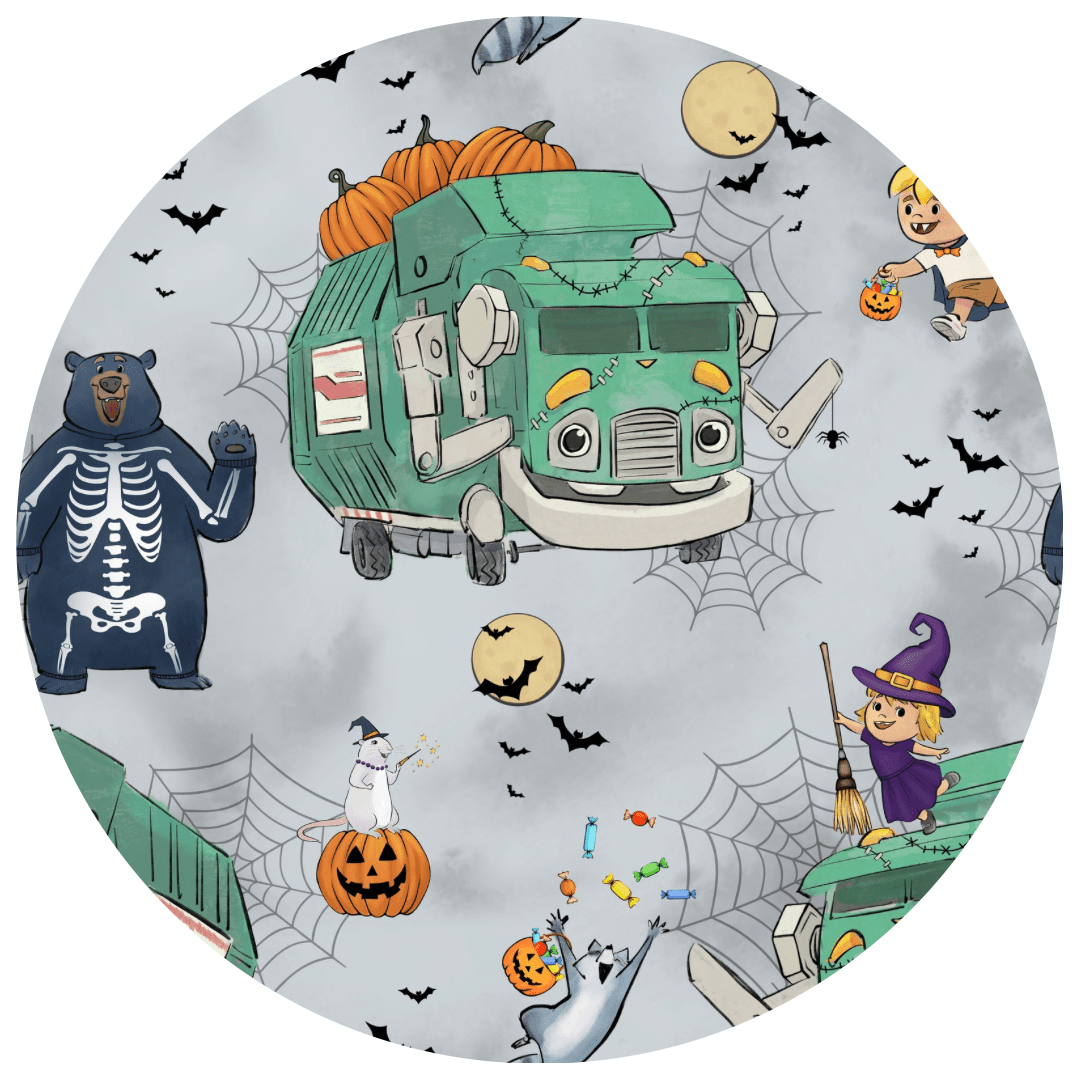 Two Piece Jammies - A TRASH TRUCK™ HALLOWEEN - The Sleepy Sloth