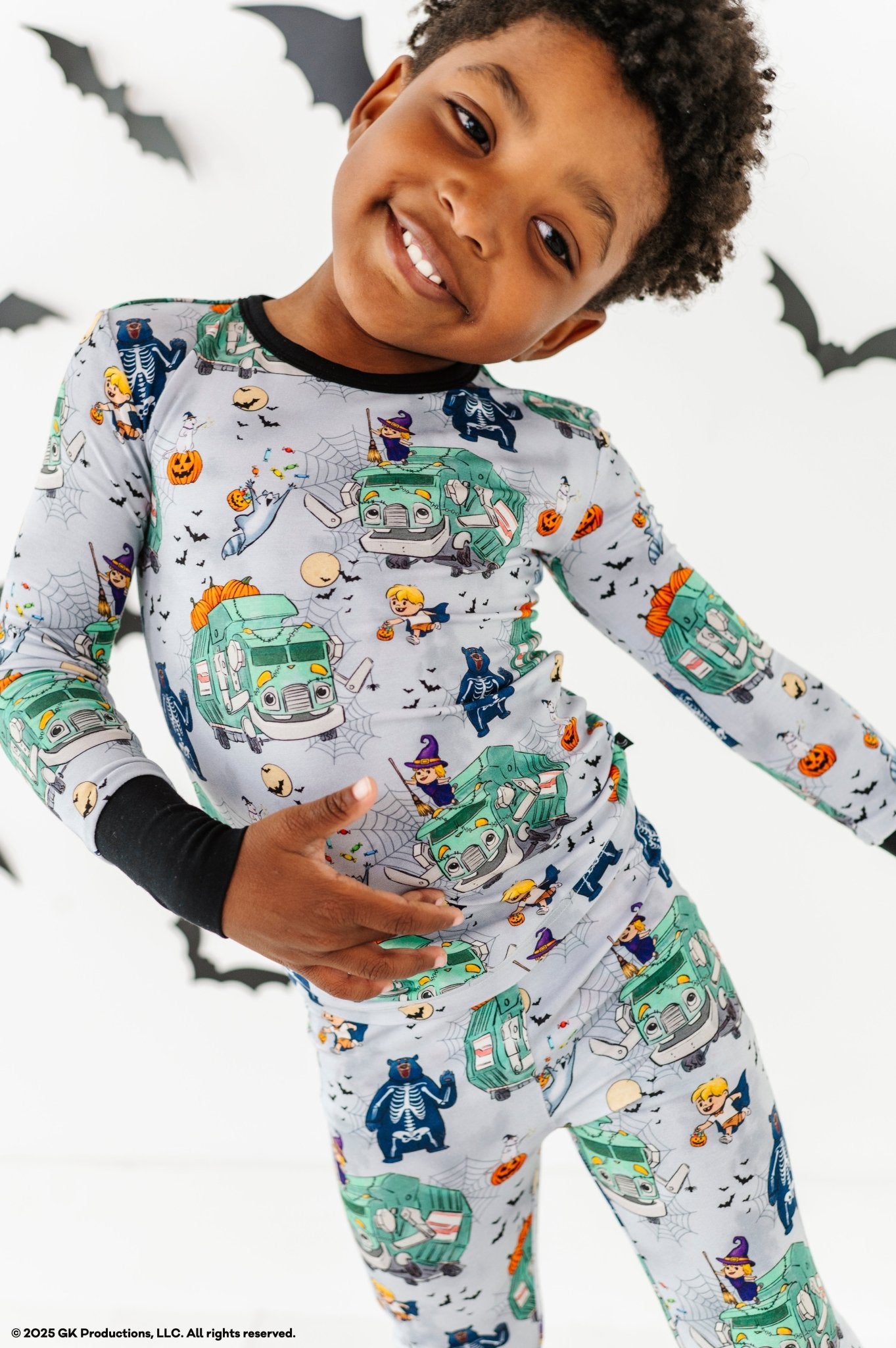 TWO PIECE JAMMIES - A TRASH TRUCK™ HALLOWEEN - The Sleepy Sloth