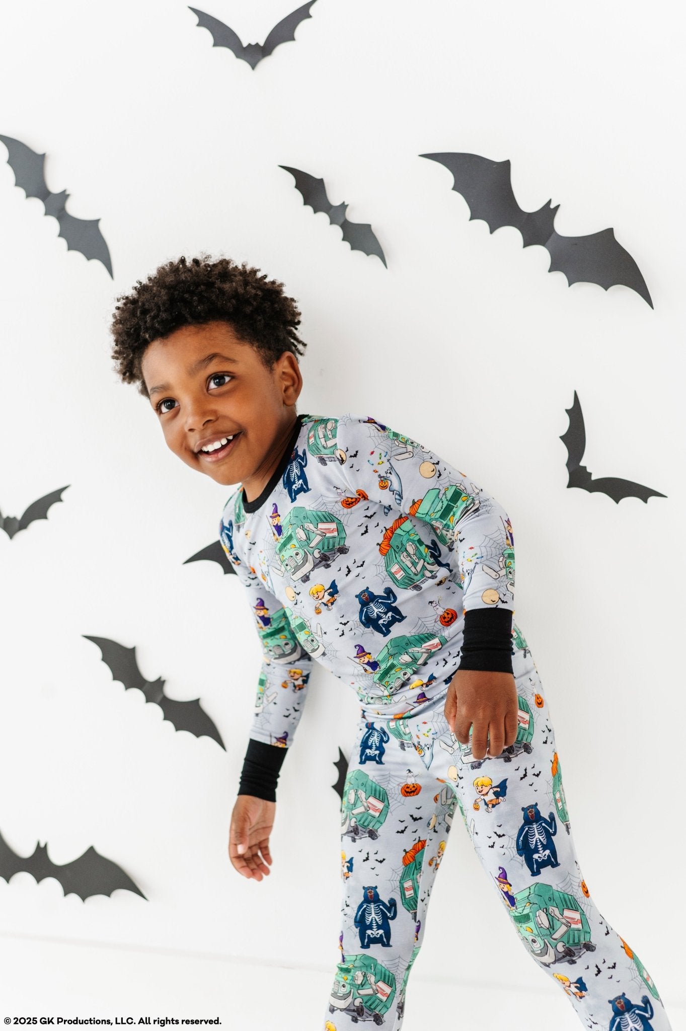 TWO PIECE JAMMIES - A TRASH TRUCK™ HALLOWEEN - The Sleepy Sloth
