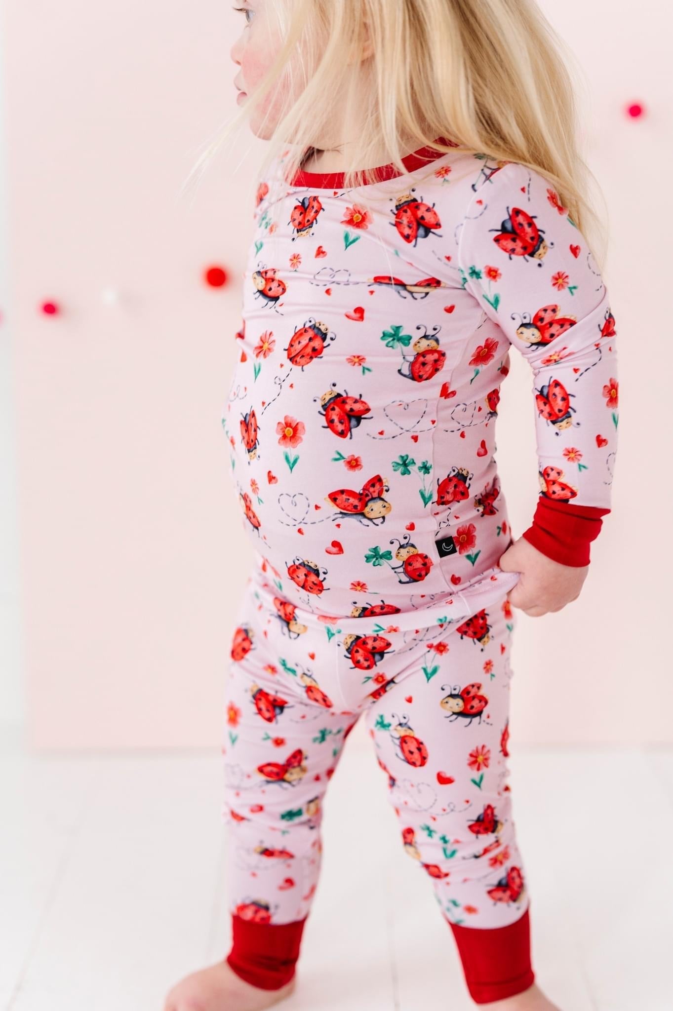 TWO PIECE JAMMIES - LITTLE LADY LOVE - The Sleepy Sloth