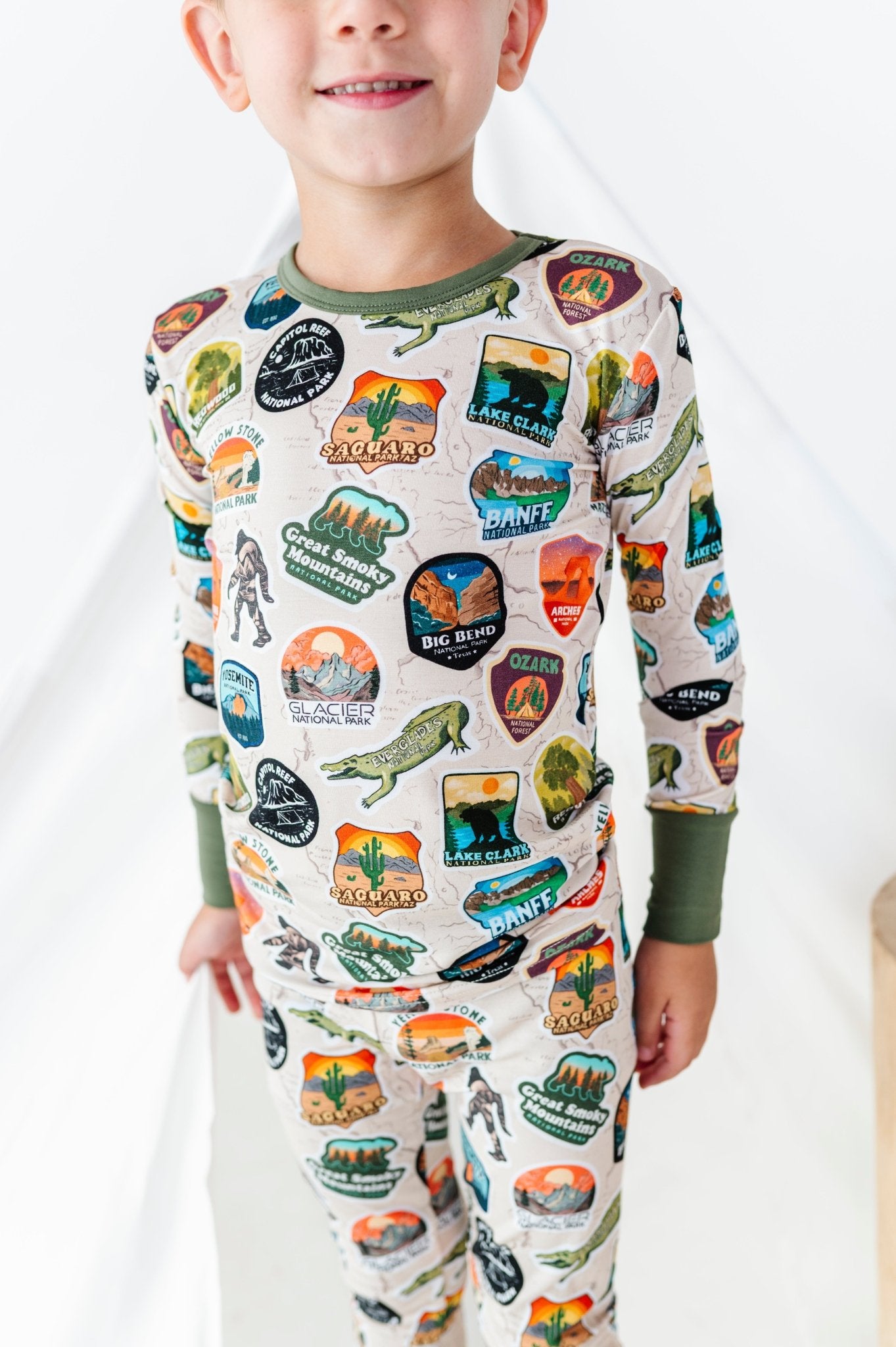 Two Piece Jammies - Park Passport - The Sleepy Sloth