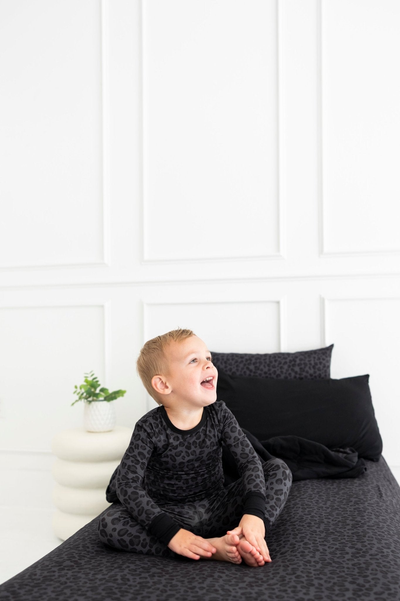 TWO PIECE JAMMIES - SPOTTED IN ONYX - The Sleepy Sloth