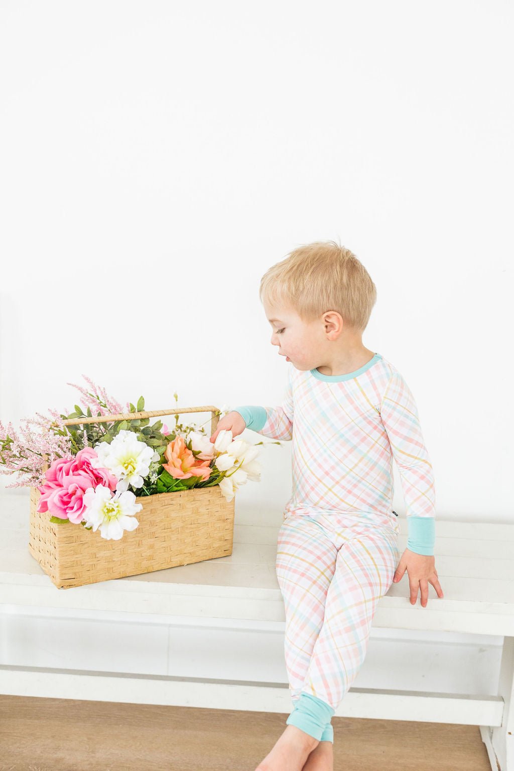 TWO PIECE JAMMIES - SPRING PLAID - The Sleepy Sloth