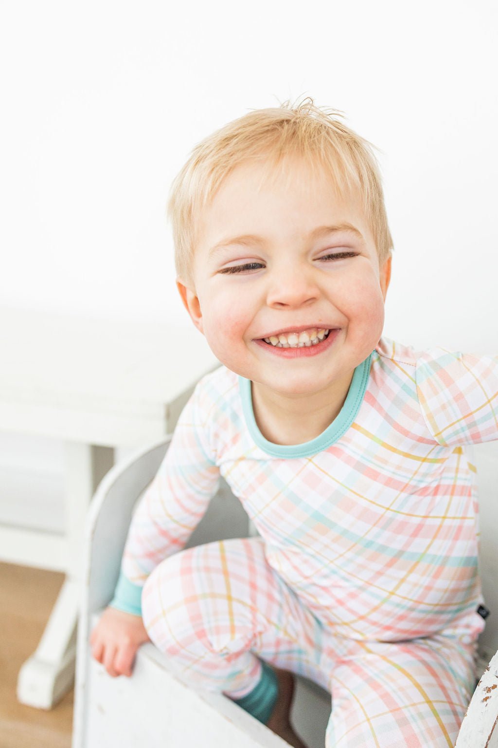 TWO PIECE JAMMIES - SPRING PLAID - The Sleepy Sloth