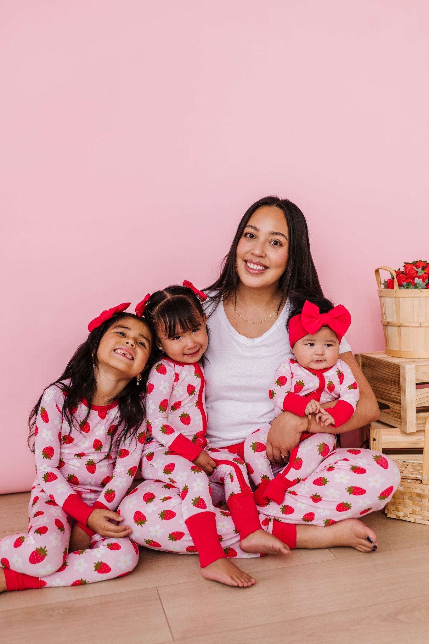 TWO PIECE JAMMIES - STRAWBERRY FIELDS - The Sleepy Sloth