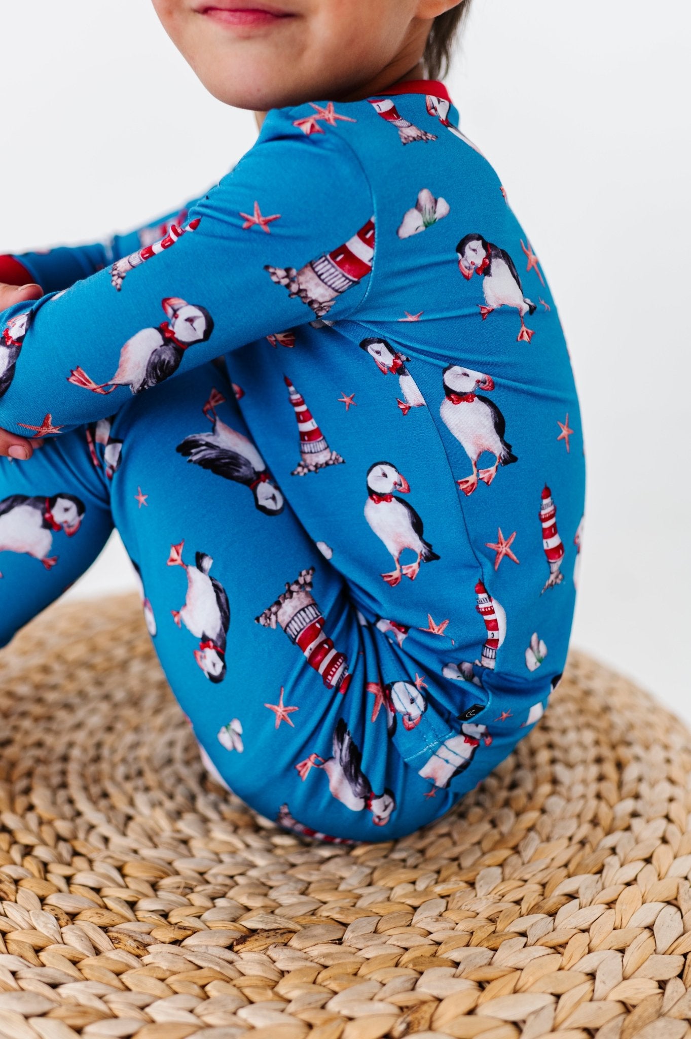 TWO PIECE JAMMIES - STUD PUFFINS - The Sleepy Sloth