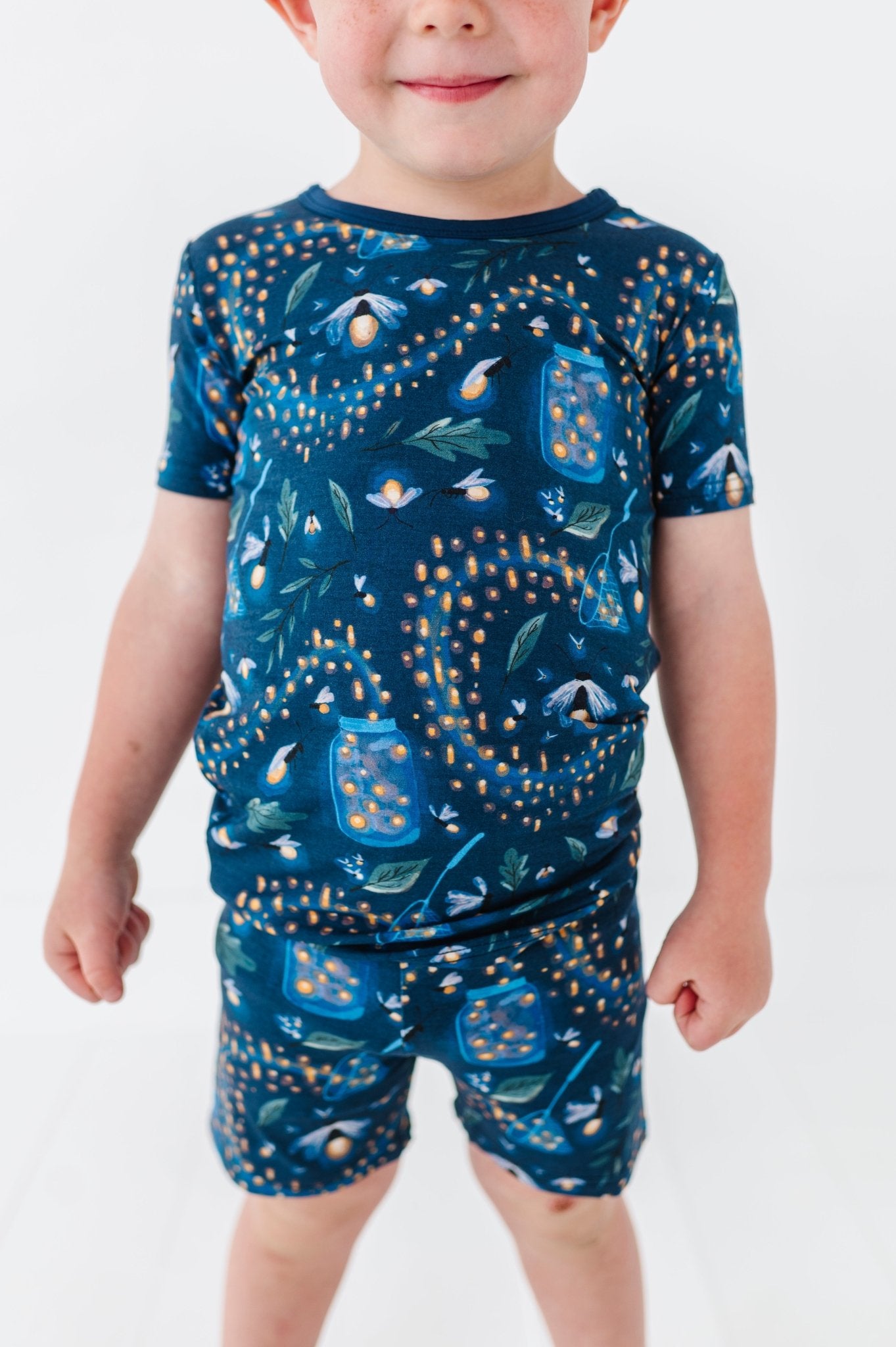 TWO PIECE SHORT JAMMIES - GLOW WITH THE FLOW - The Sleepy Sloth