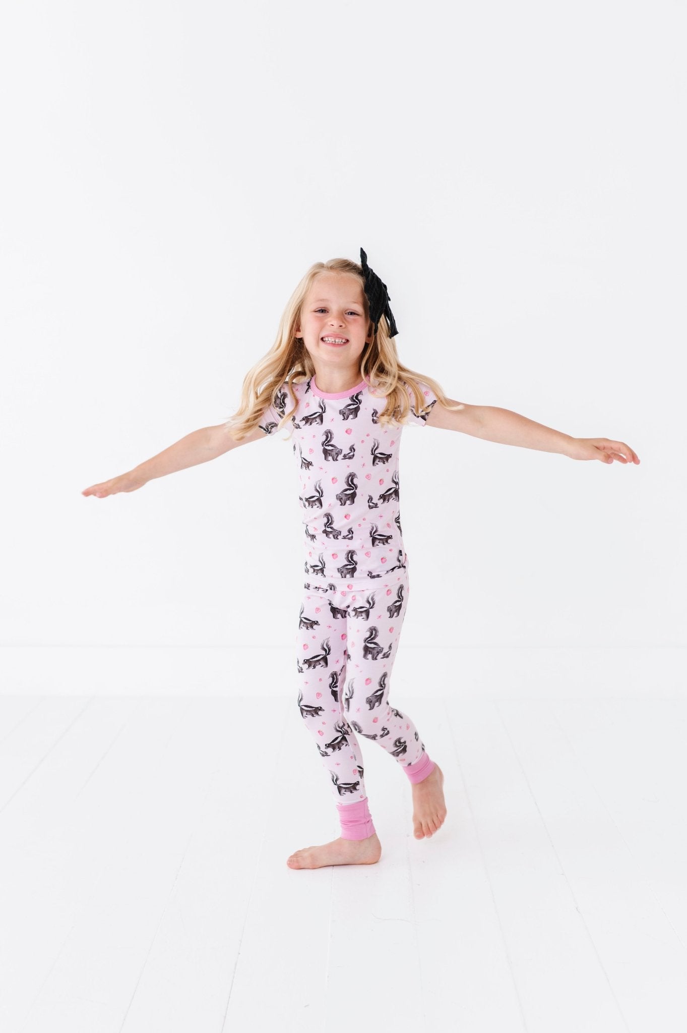 TWO PIECE SHORT SLEEVE WITH PANTS JAMMIES - BERRY SWEET - The Sleepy Sloth