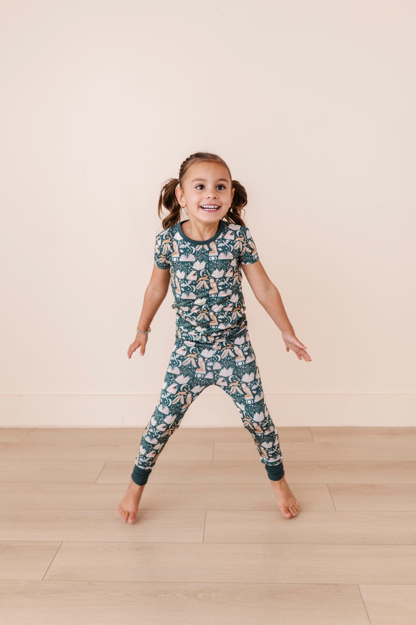 TWO PIECE SHORT SLEEVE WITH PANTS JAMMIES - ENCHANTED LIBRARY - The Sleepy Sloth