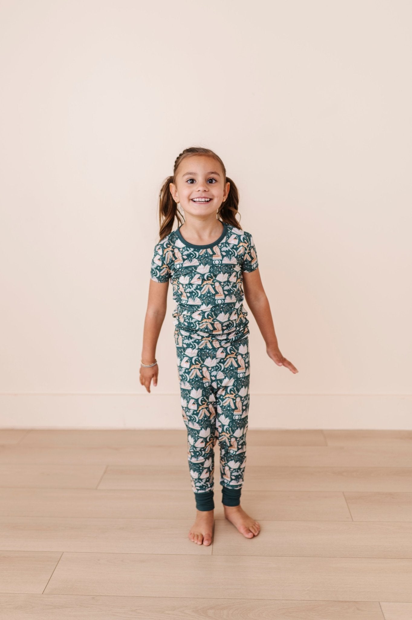 TWO PIECE SHORT SLEEVE WITH PANTS JAMMIES - ENCHANTED LIBRARY - The Sleepy Sloth