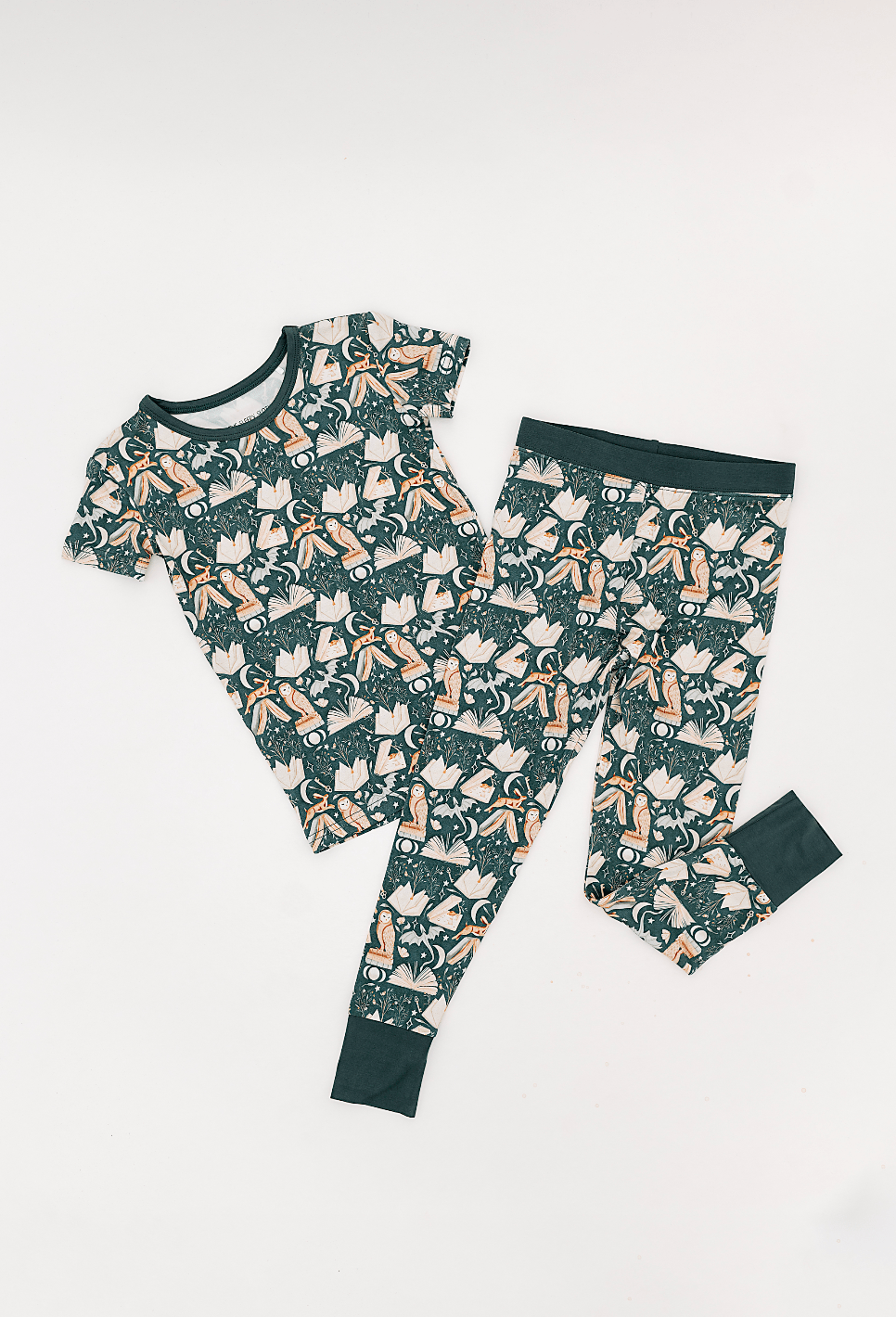 TWO PIECE SHORT SLEEVE WITH PANTS JAMMIES - ENCHANTED LIBRARY - The Sleepy Sloth