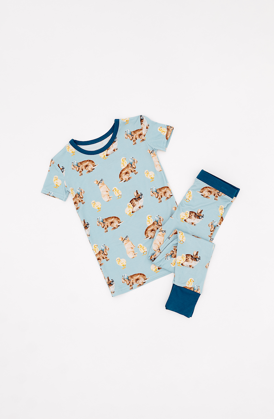 TWO PIECE SHORT SLEEVE WITH PANTS JAMMIES - HOP STUFF - The Sleepy Sloth