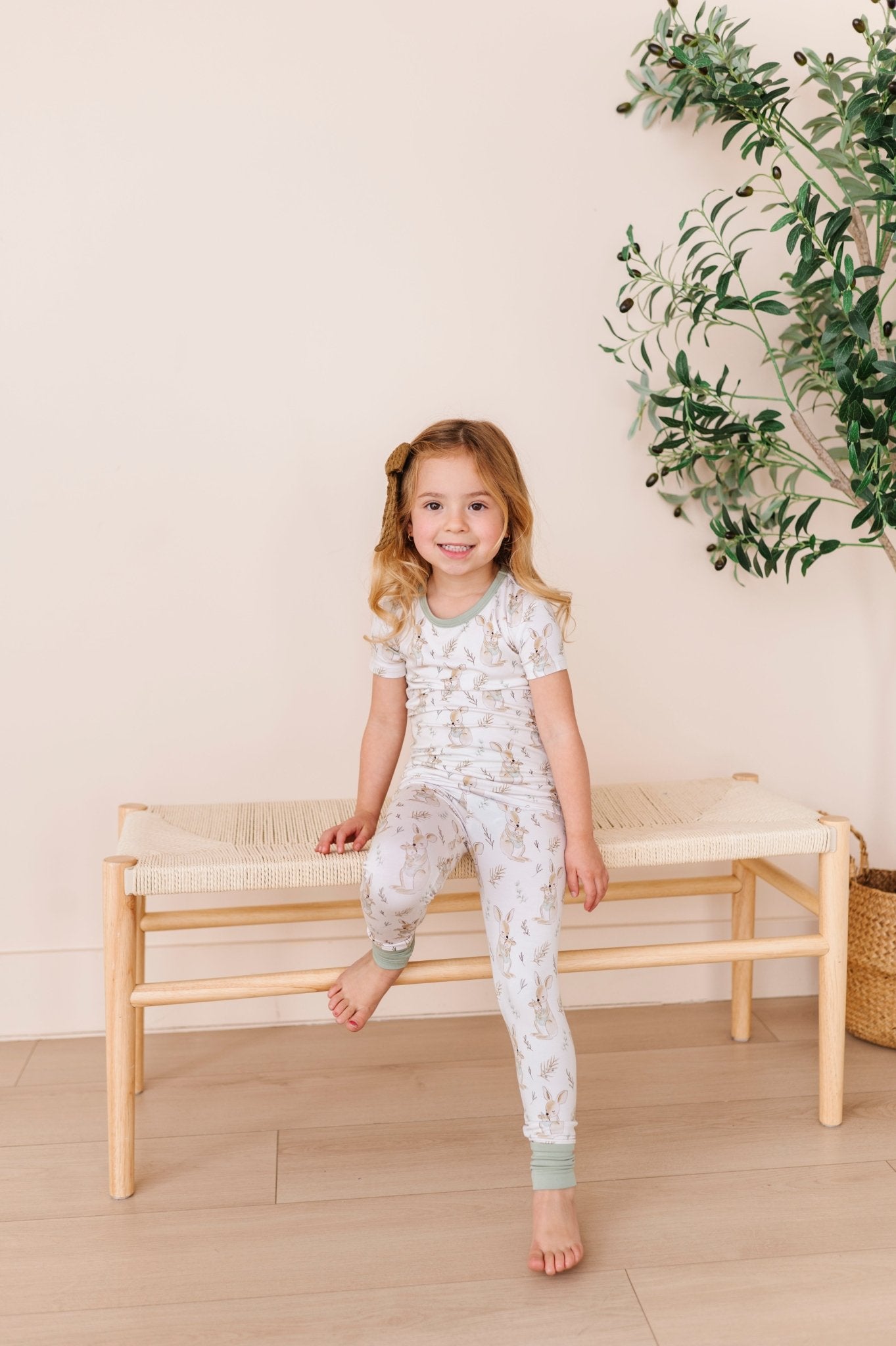 TWO PIECE SHORT SLEEVE WITH PANTS JAMMIES - LOVE ROO SO MUCH - The Sleepy Sloth