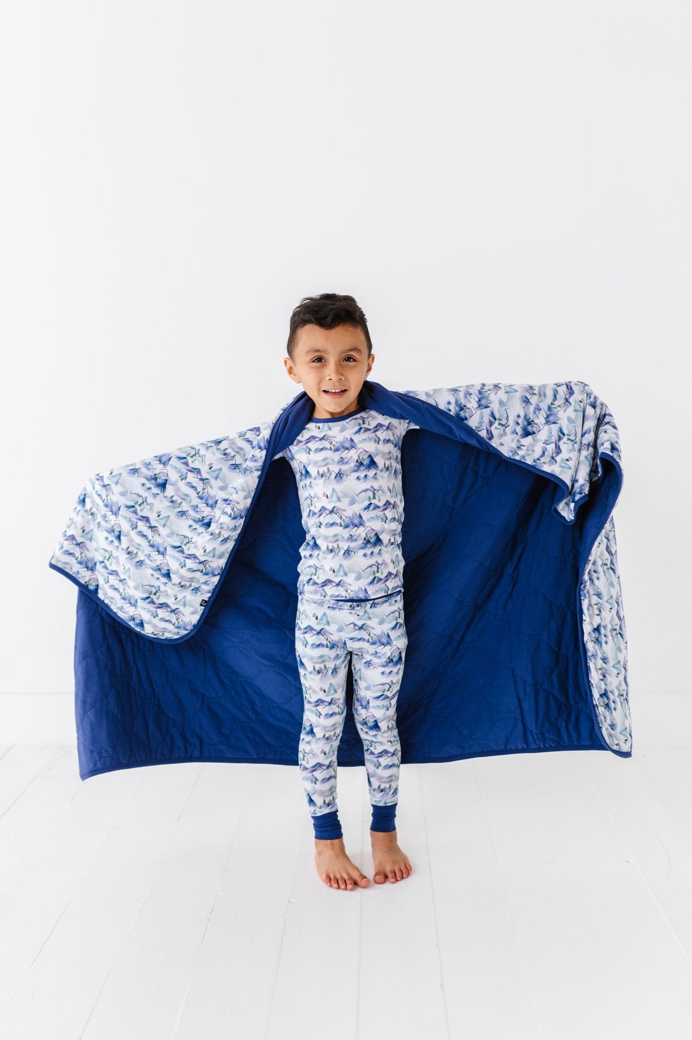 TWO PIECE SHORT SLEEVE WITH PANTS JAMMIES - MISTY MOUNTAINS - The Sleepy Sloth
