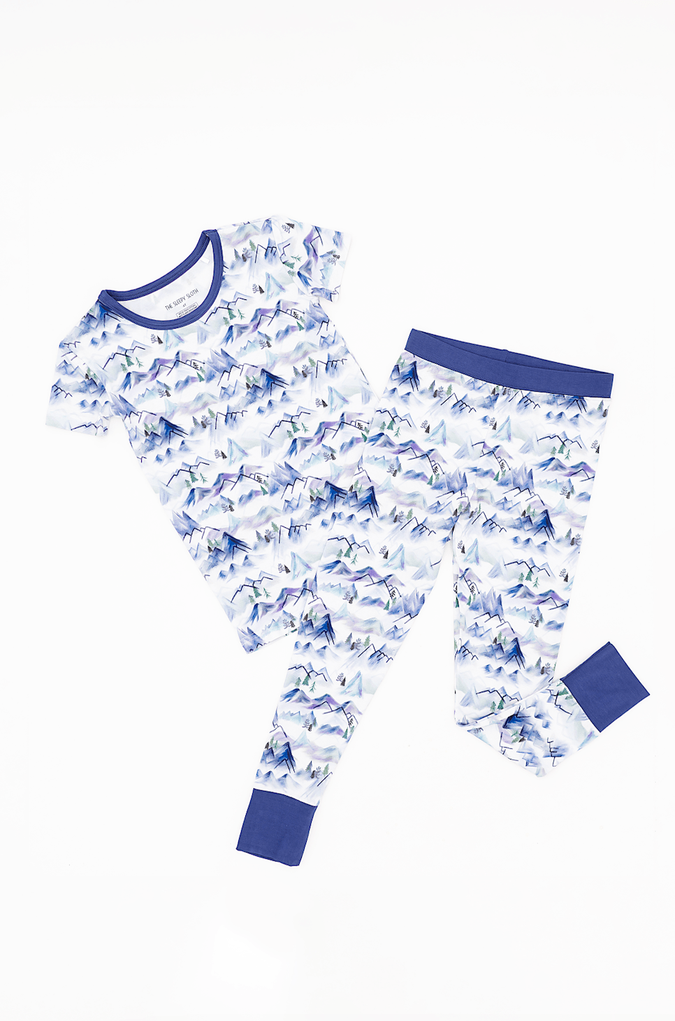 TWO PIECE SHORT SLEEVE WITH PANTS JAMMIES - MISTY MOUNTAINS - The Sleepy Sloth