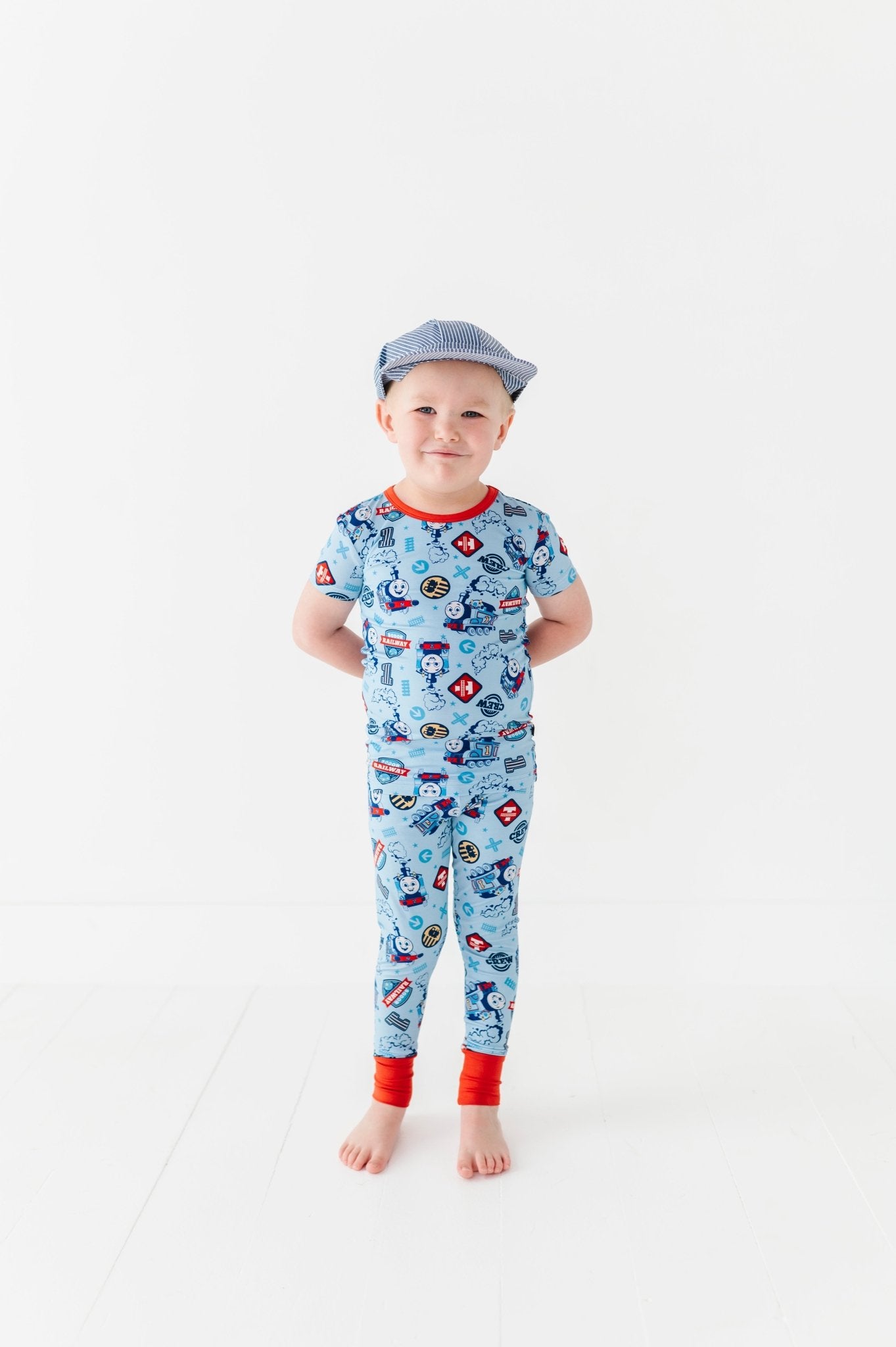 TWO PIECE SHORT SLEEVE WITH PANTS JAMMIES - NO. 1 ENGINE - The Sleepy Sloth