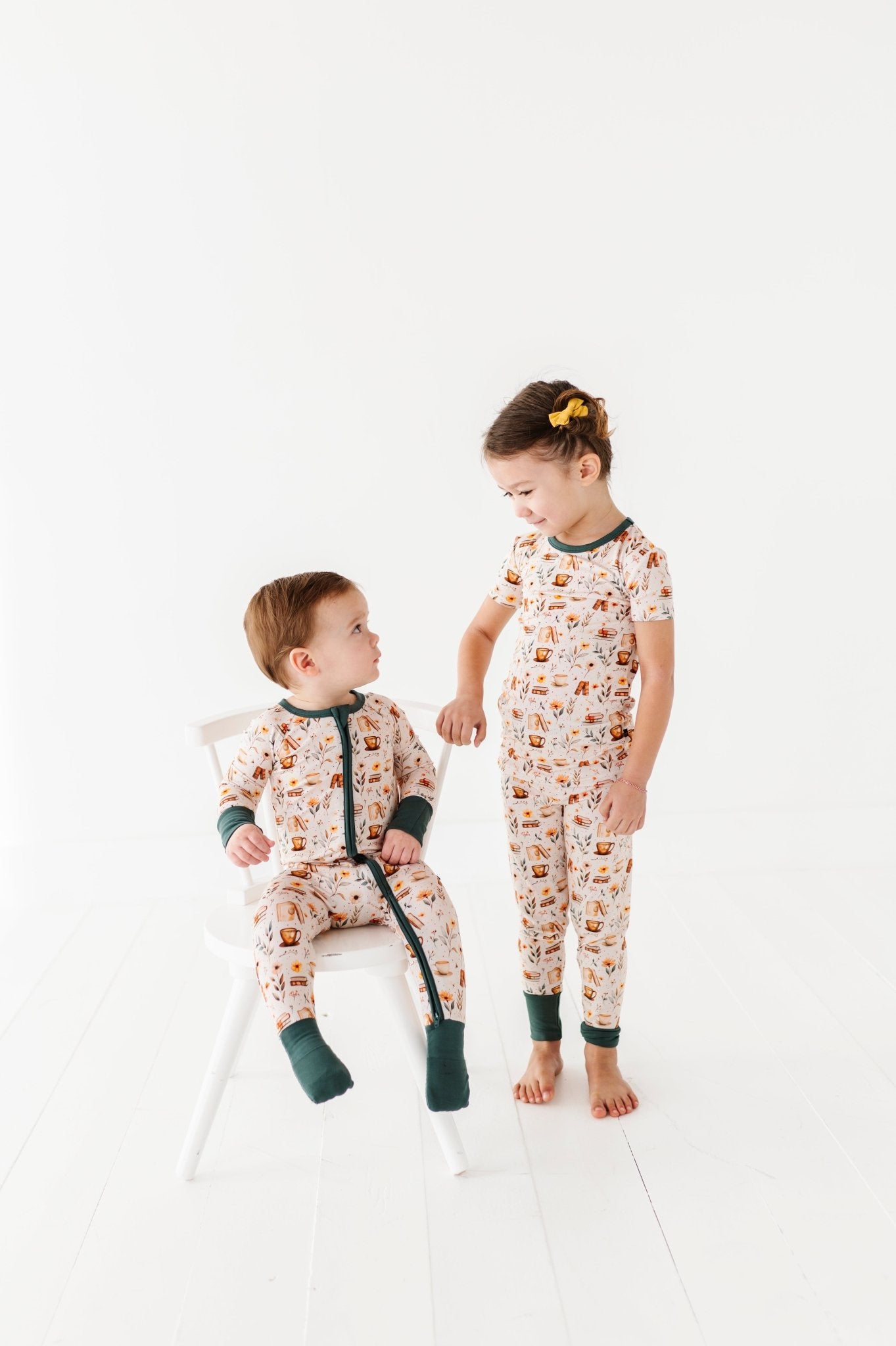 TWO PIECE SHORT SLEEVE WITH PANTS JAMMIES - PERFECTLY BREWED - The Sleepy Sloth