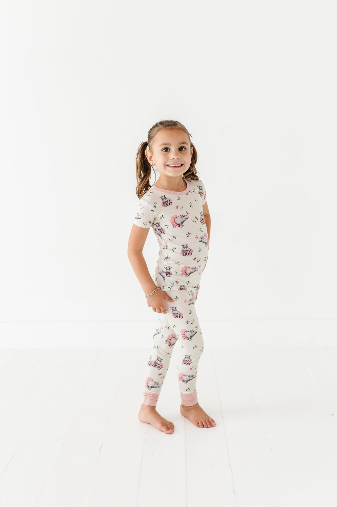 TWO PIECE SHORT SLEEVE WITH PANTS JAMMIES - TUTU CUTE - The Sleepy Sloth
