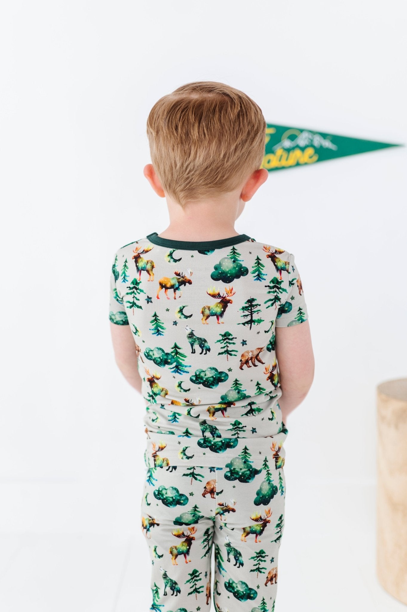 TWO PIECE SHORT SLEEVE WITH PANTS JAMMIES - WOODLAND NIGHTS - The Sleepy Sloth