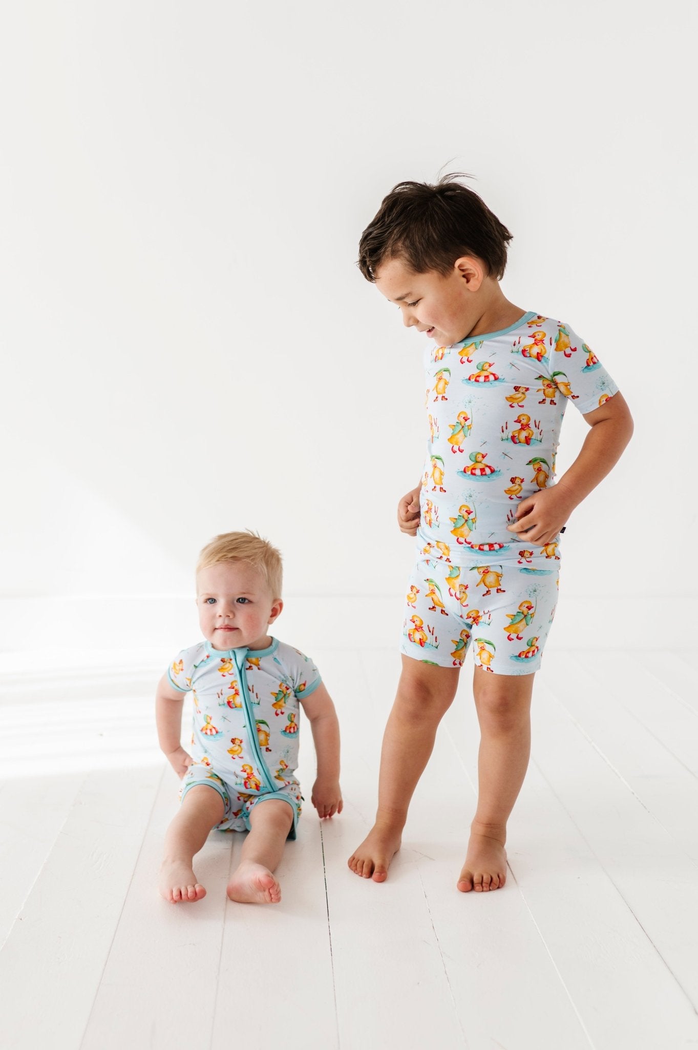 TWO PIECE SHORT SLEEVE WITH SHORTS JAMMIES - WHATS QUACKALACKIN - The Sleepy Sloth