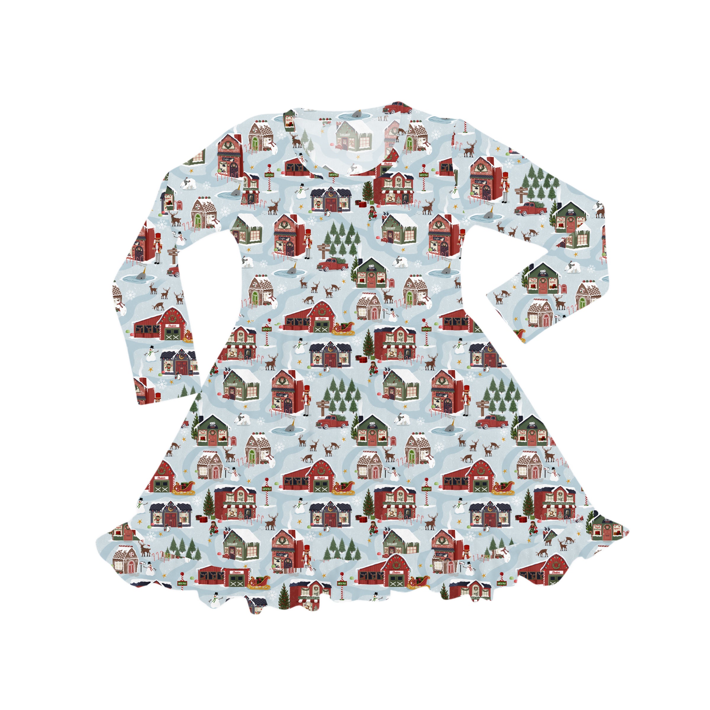 Preorder Twirlie Dress - Santa's Village