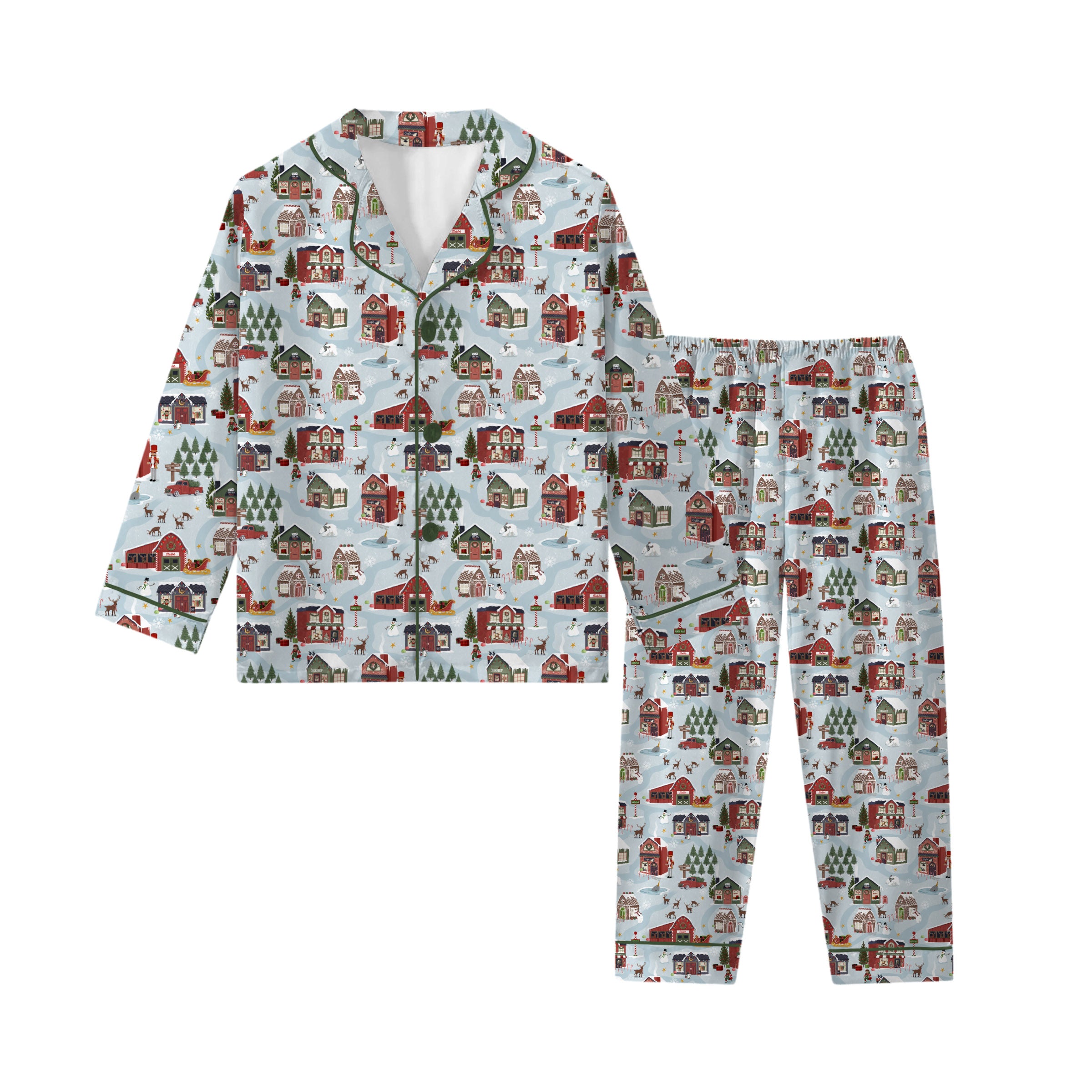 Preorder Women's Luxe Pajama Set - Santa's Village
