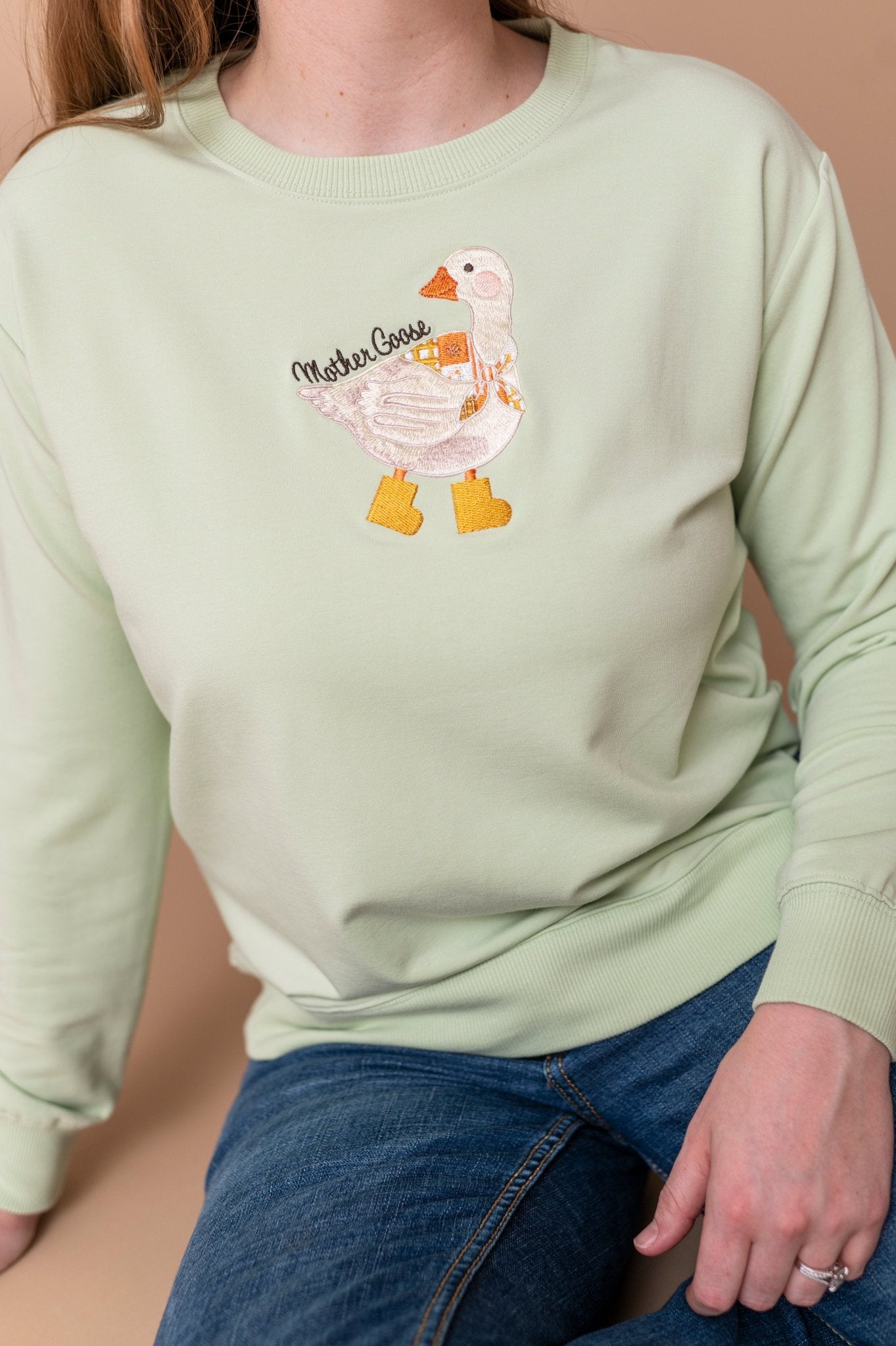Womens Crewneck - MOTHER GOOSE - The Sleepy Sloth