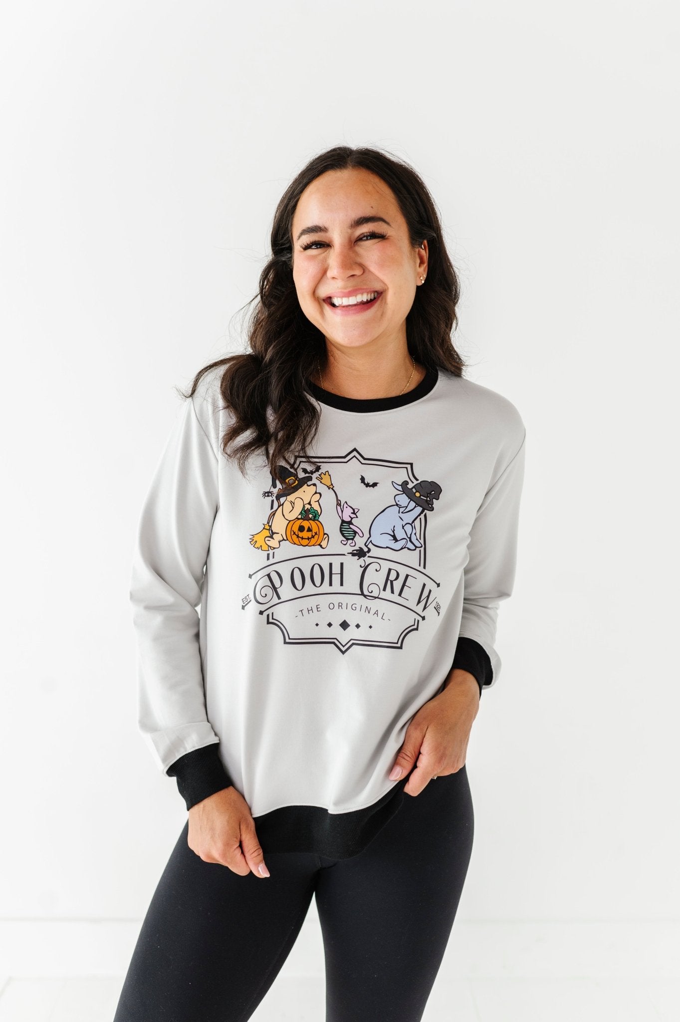 WOMENS GRAPHIC CREWNECK - POOH CREW - The Sleepy Sloth