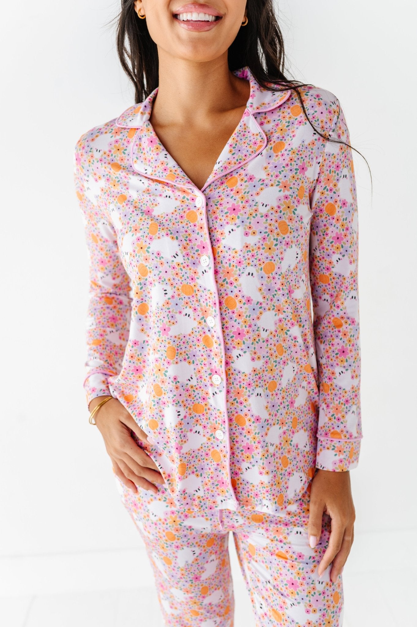 Women's Luxe Pajama Set - Bootanicals - The Sleepy Sloth