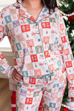 Women's Luxe Pajama Set - Merry Mosaic