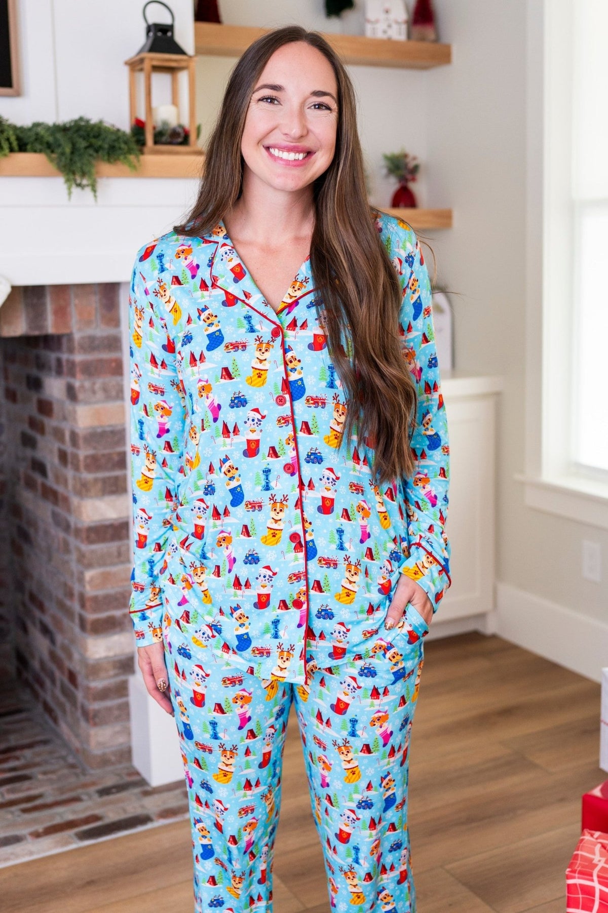Women's Luxe Pajama Set - Paw Patrol™ Deck the PAWs - The Sleepy Sloth