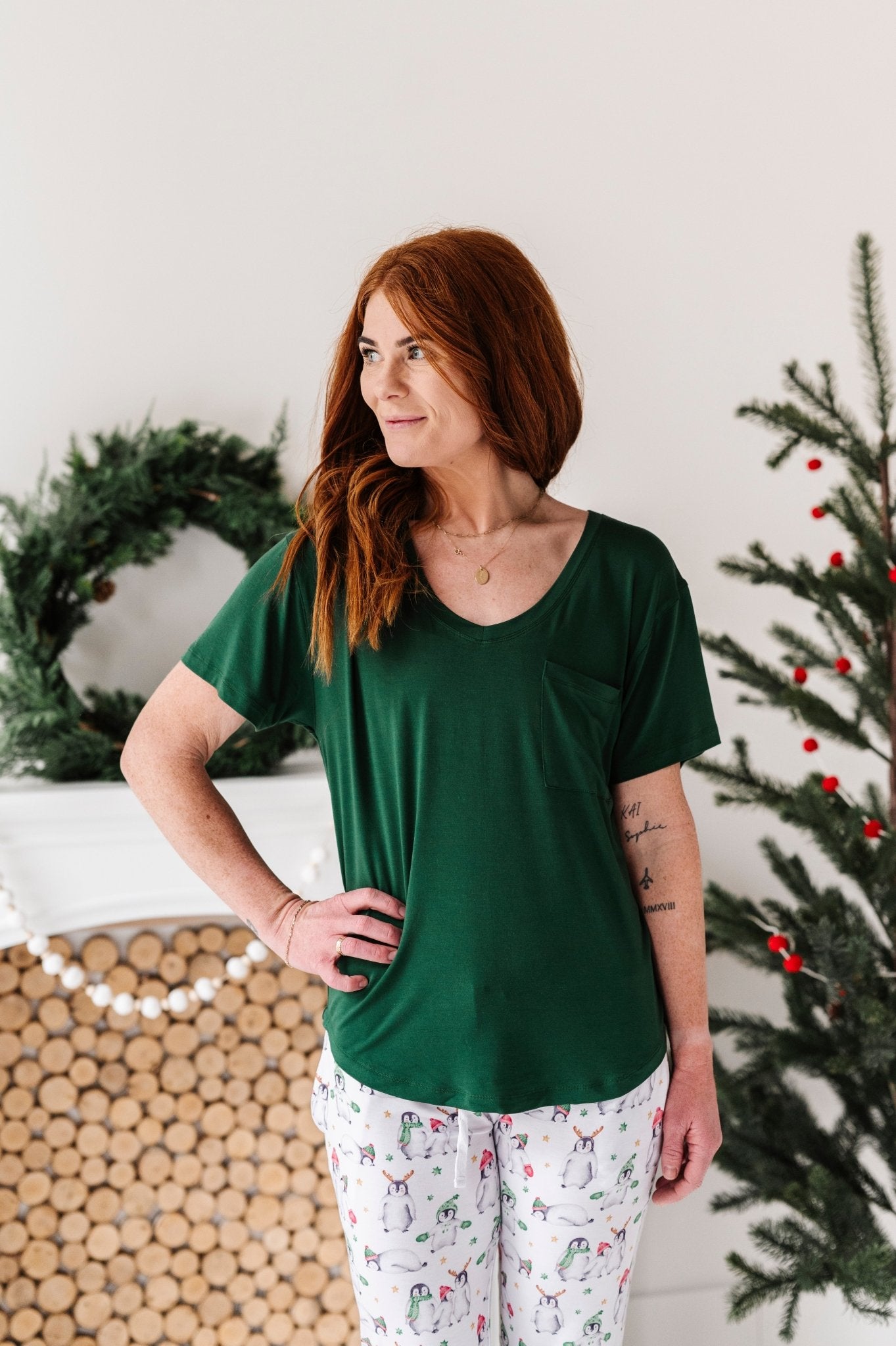 WOMEN'S SHIRT - WINTER PINE - The Sleepy Sloth
