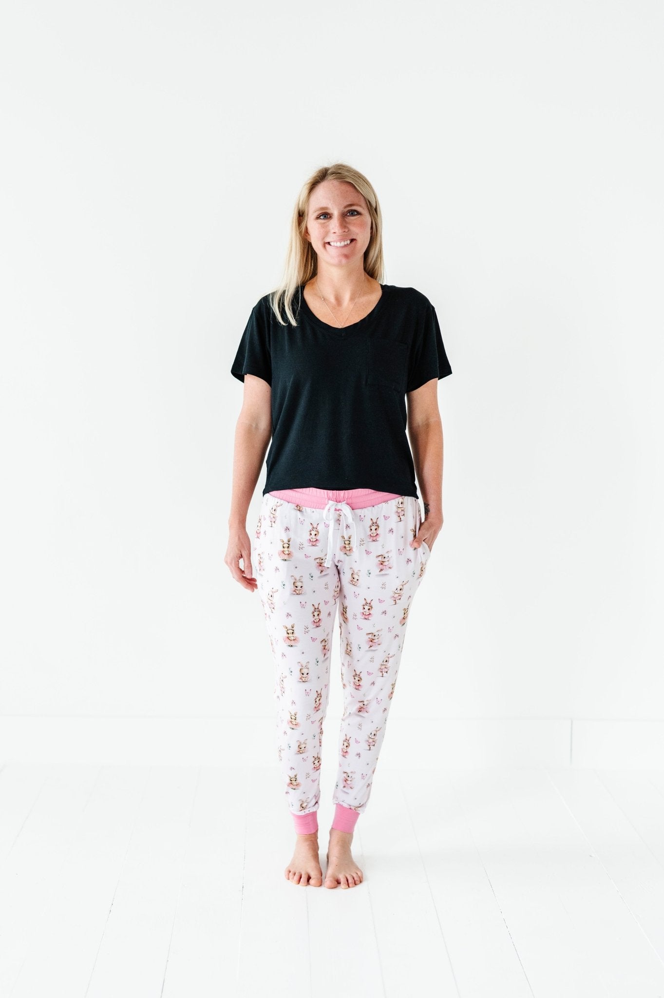 WOMEN'S SLEEPY PANTS - BALLET BUNNIES - The Sleepy Sloth
