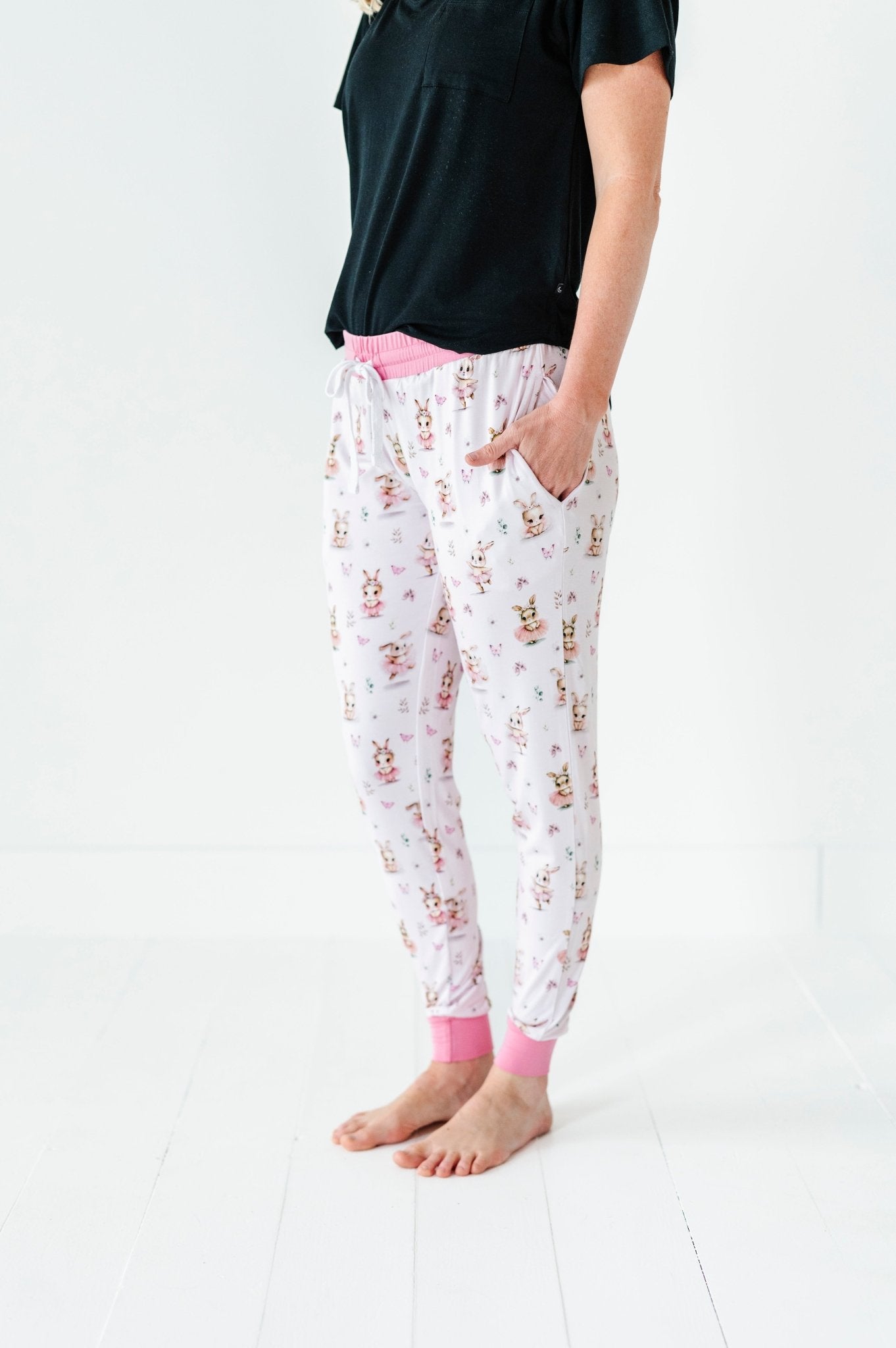 WOMEN'S SLEEPY PANTS - BALLET BUNNIES - The Sleepy Sloth