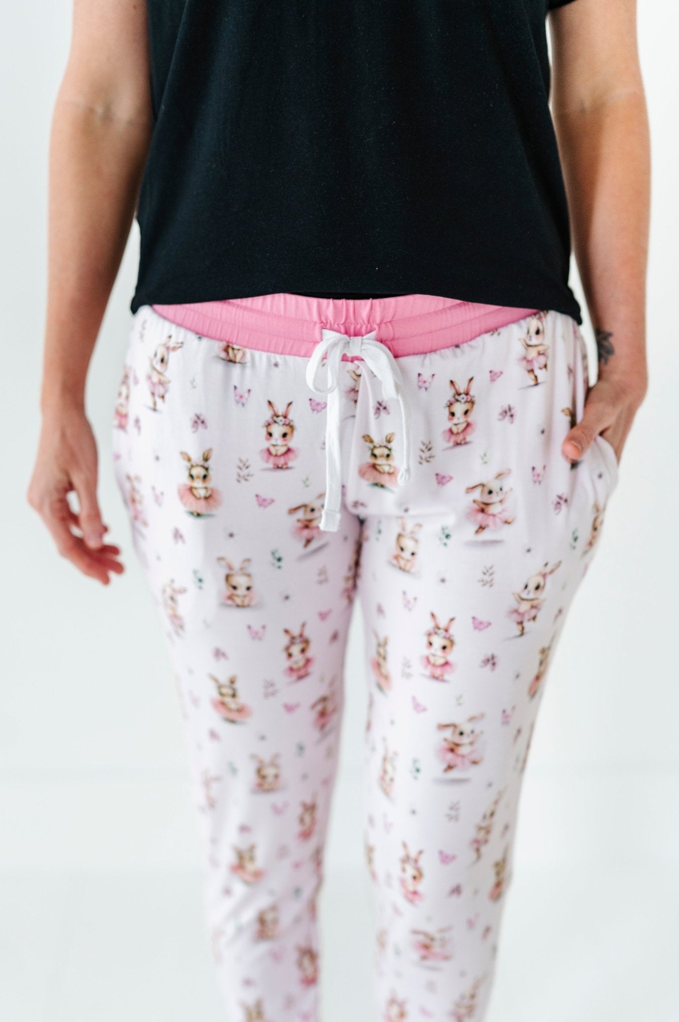 WOMEN'S SLEEPY PANTS - BALLET BUNNIES - The Sleepy Sloth