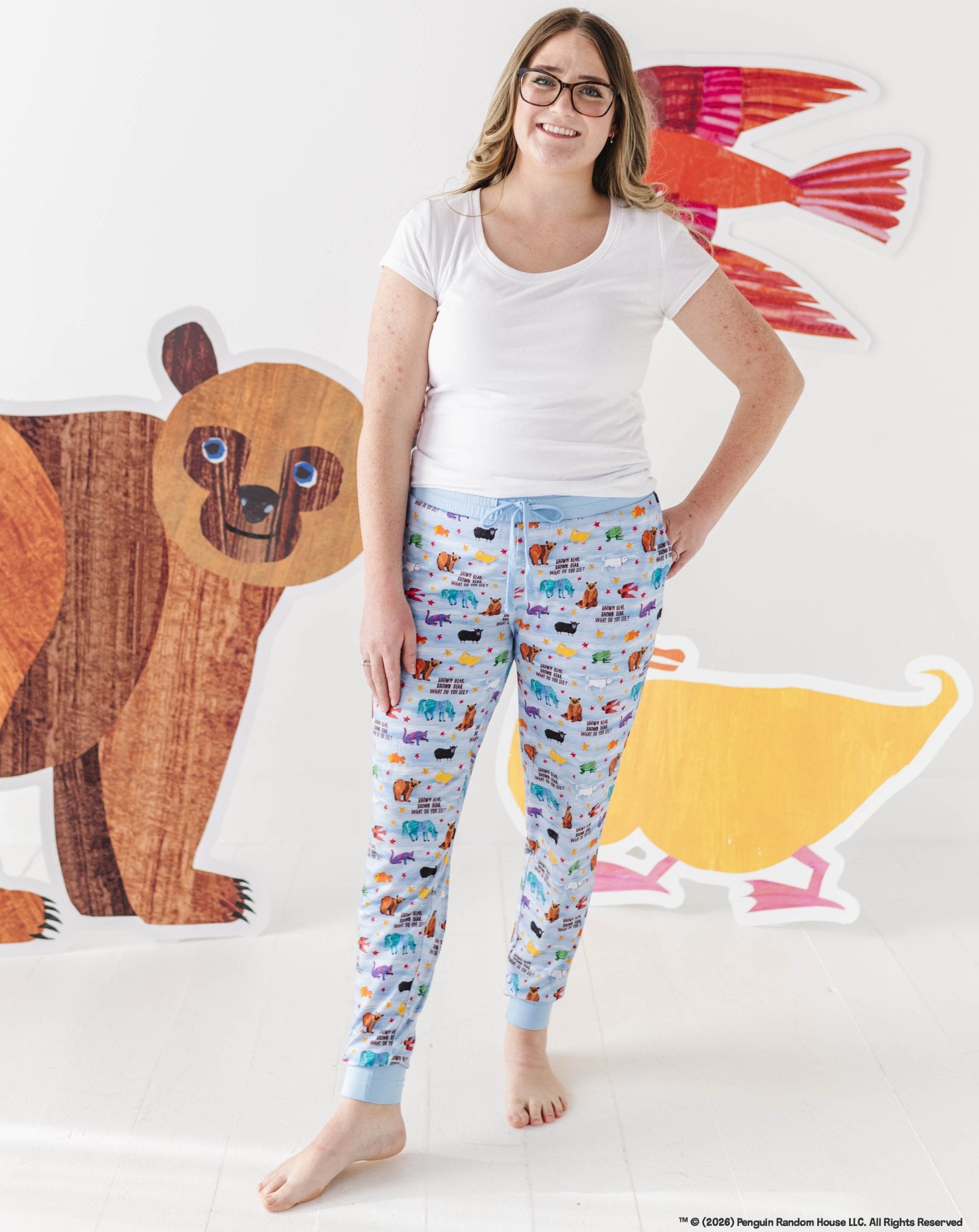 WOMEN'S SLEEPY PANTS - Eric Carle™ BROWN BEAR BROWN BEAR - The Sleepy Sloth