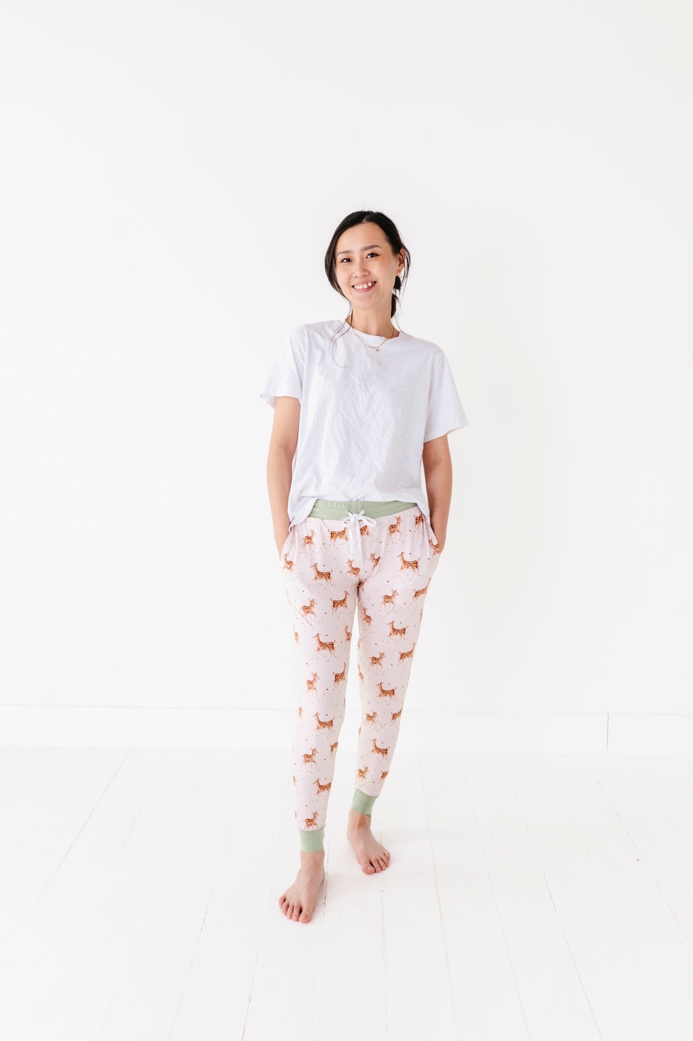WOMEN'S SLEEPY PANTS - FAWNED OF YOU - The Sleepy Sloth