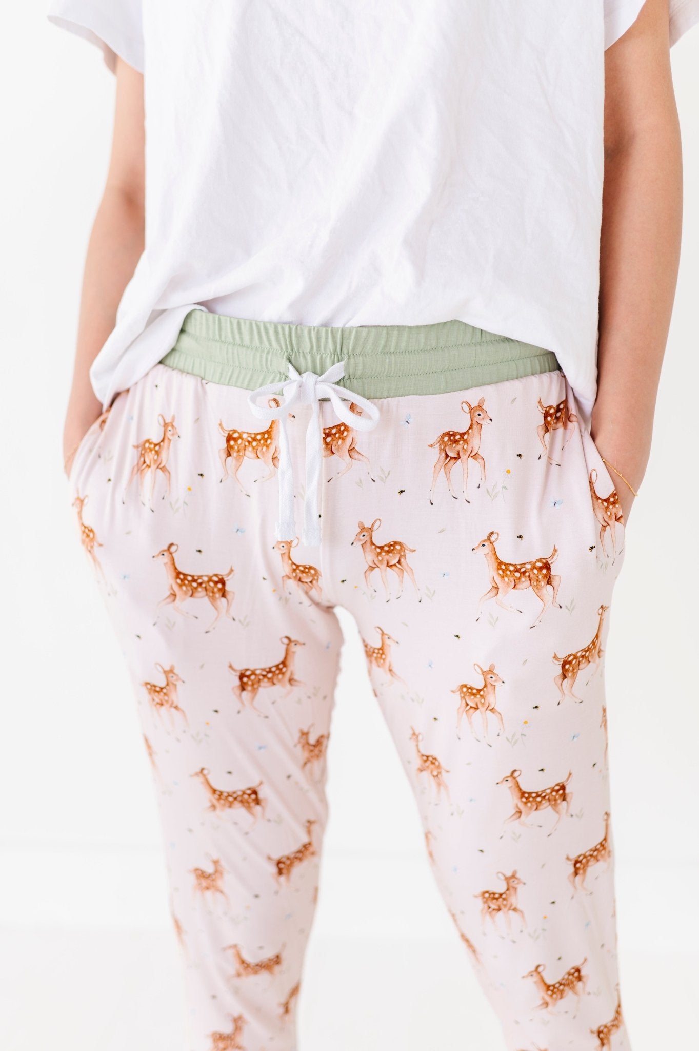 WOMEN'S SLEEPY PANTS - FAWNED OF YOU - The Sleepy Sloth