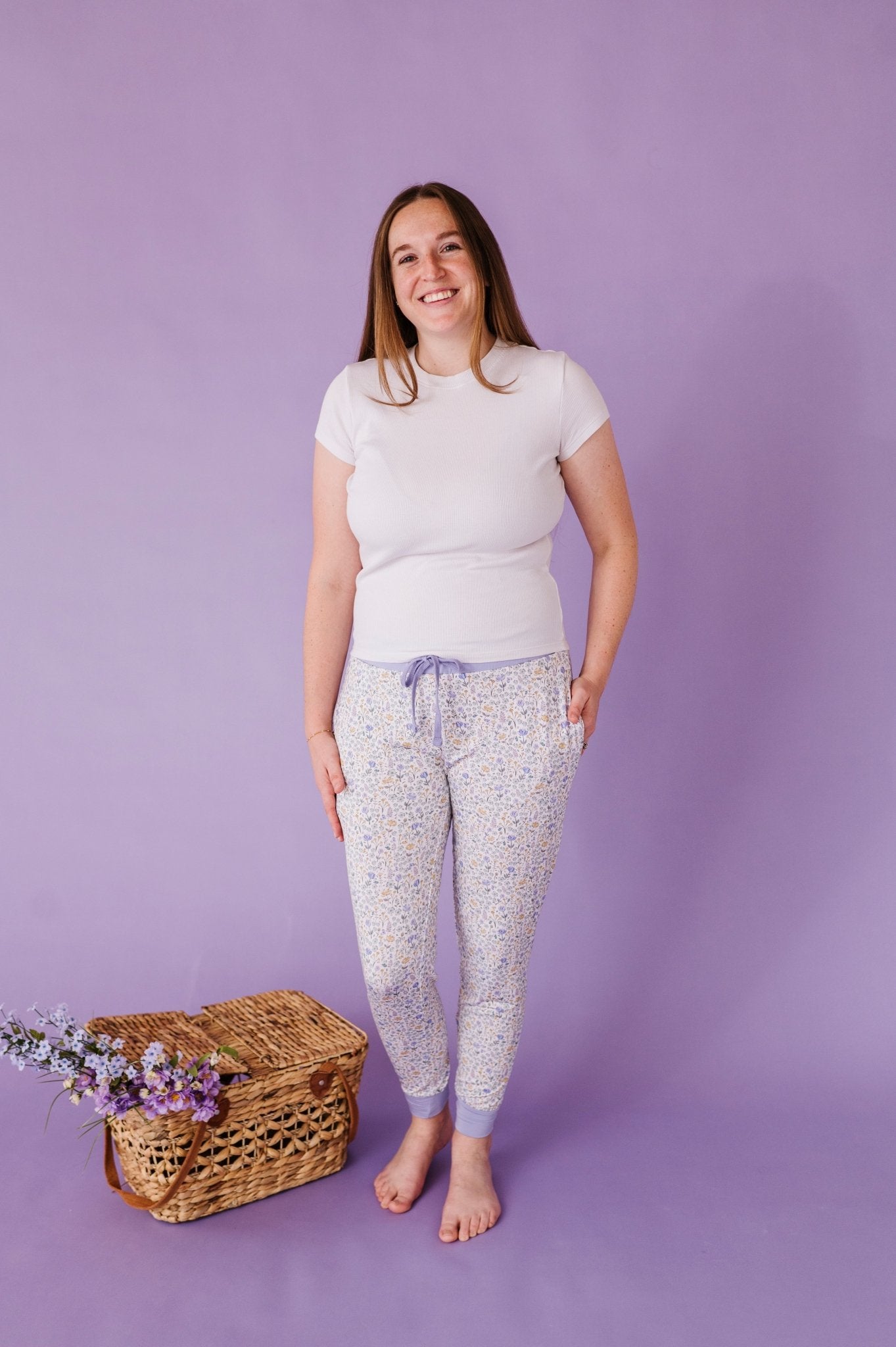WOMEN'S SLEEPY PANTS - LILAC VALLEY - The Sleepy Sloth