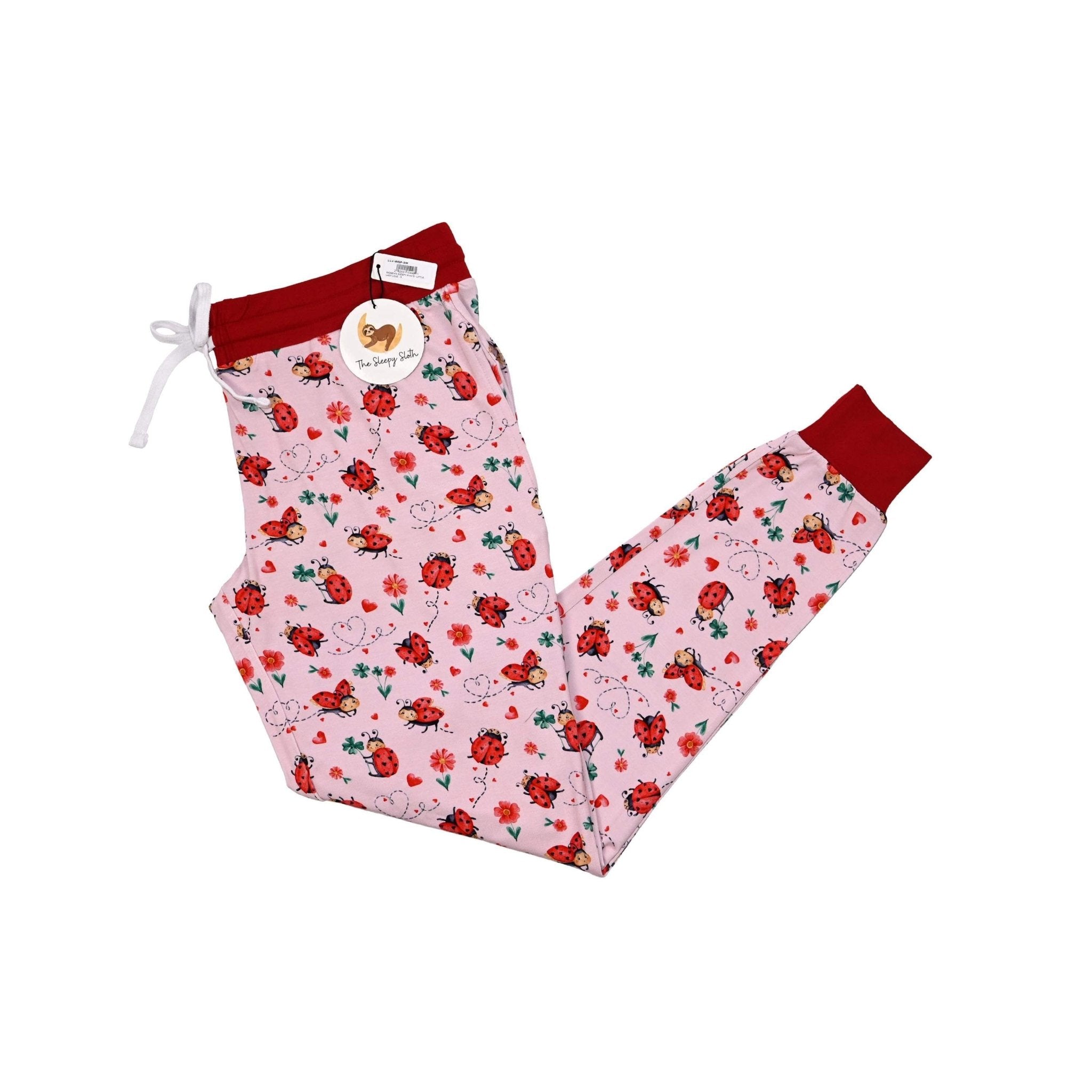 WOMEN'S SLEEPY PANTS - LITTLE LADY LOVE - The Sleepy Sloth