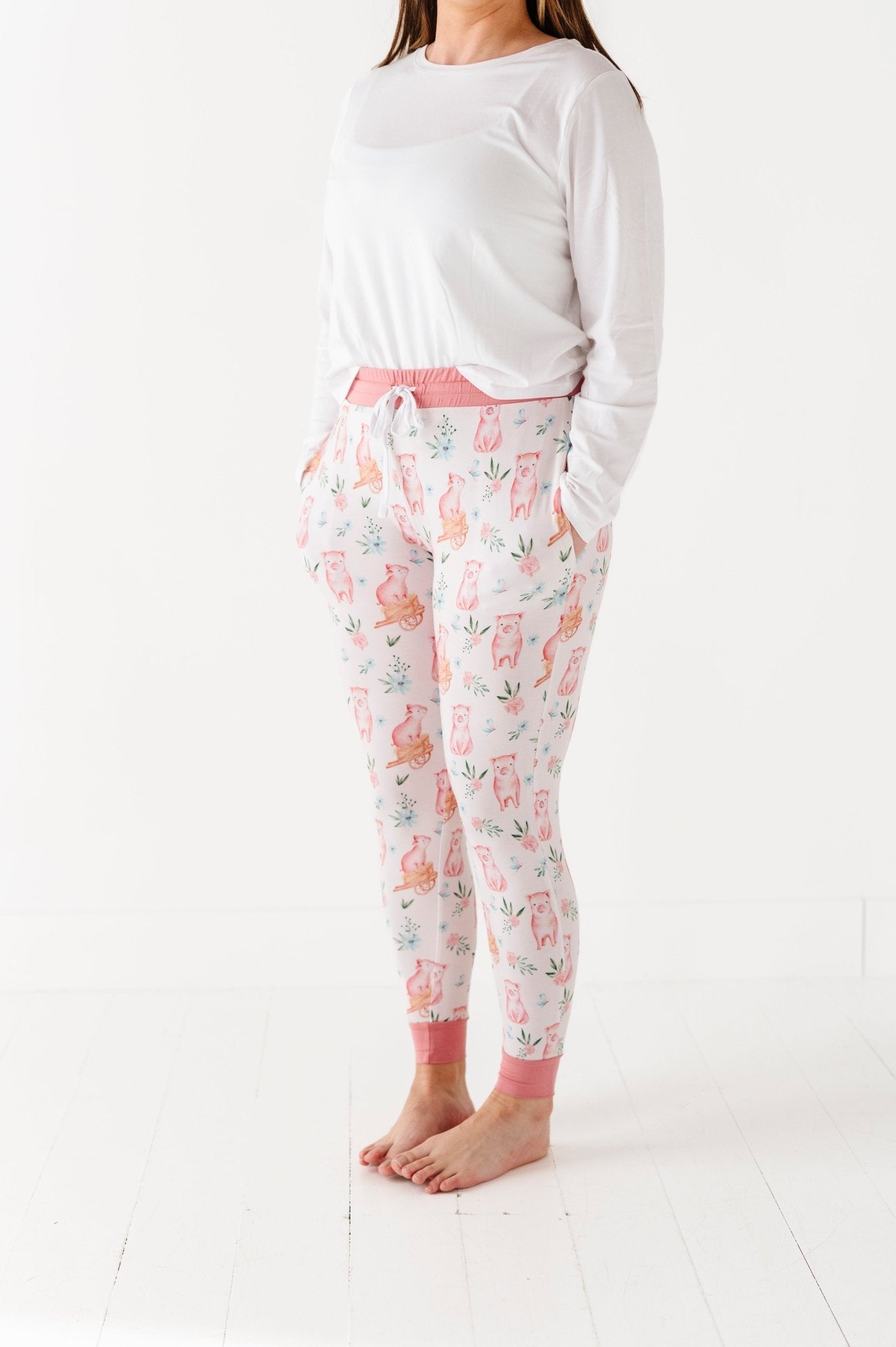 WOMEN'S SLEEPY PANTS - PRETTY PETUNIA - The Sleepy Sloth