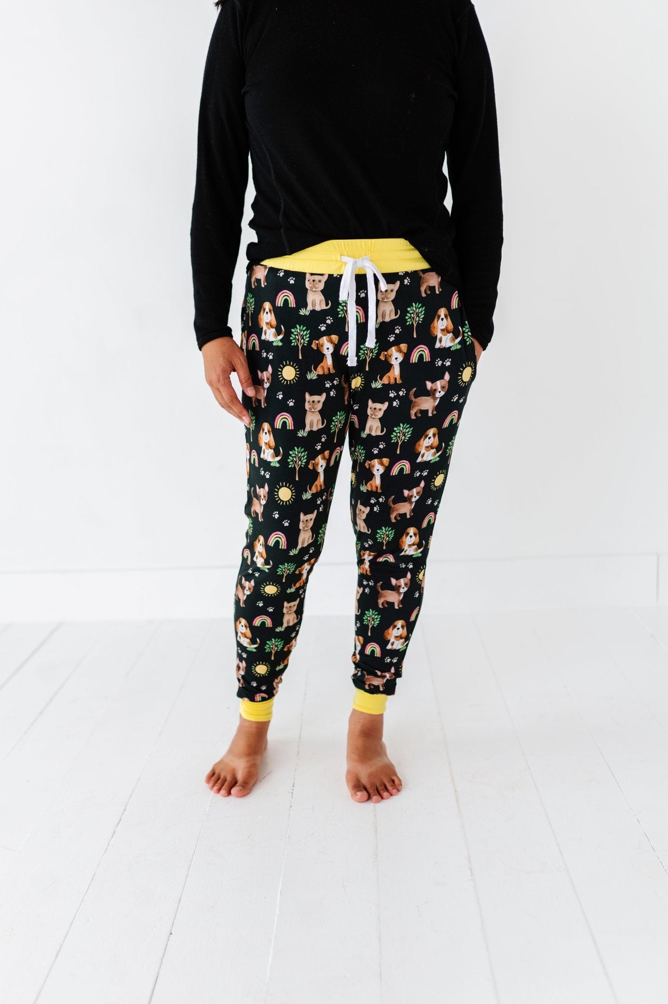 WOMEN'S SLEEPY PANTS - PUPPY PLAY DATE - The Sleepy Sloth