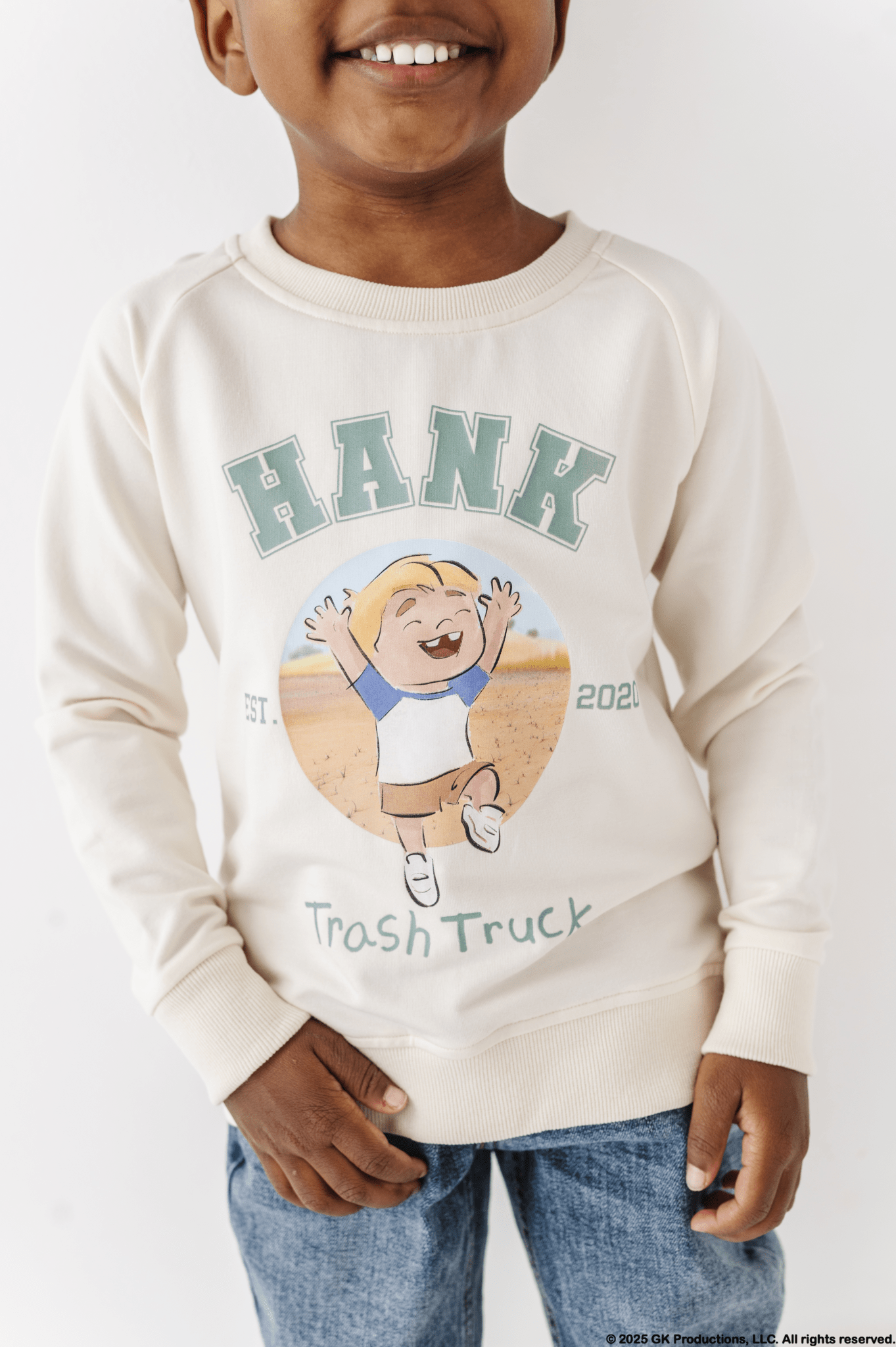 YOUTH GRAPHIC CREWNECK - HANK'S VARSITY CREWNECK - The Sleepy Sloth
