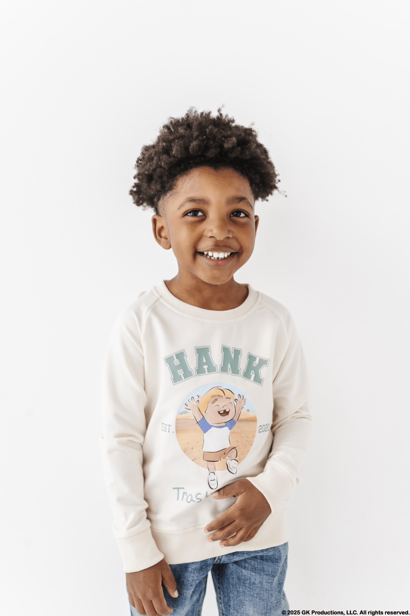 YOUTH GRAPHIC CREWNECK - HANK'S VARSITY CREWNECK - The Sleepy Sloth