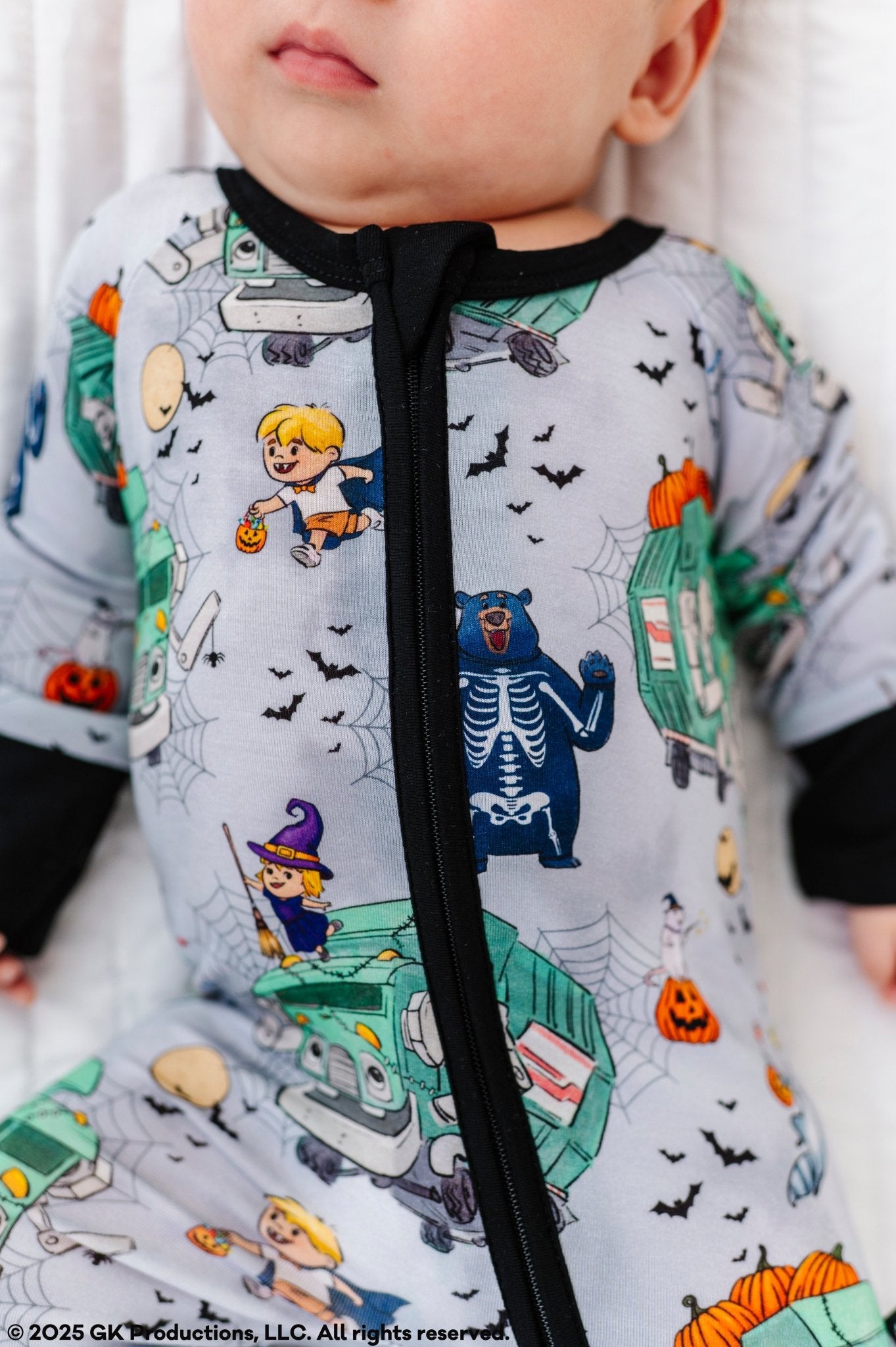 ZIP JAMMIES - A TRASH TRUCK™ HALLOWEEN - The Sleepy Sloth