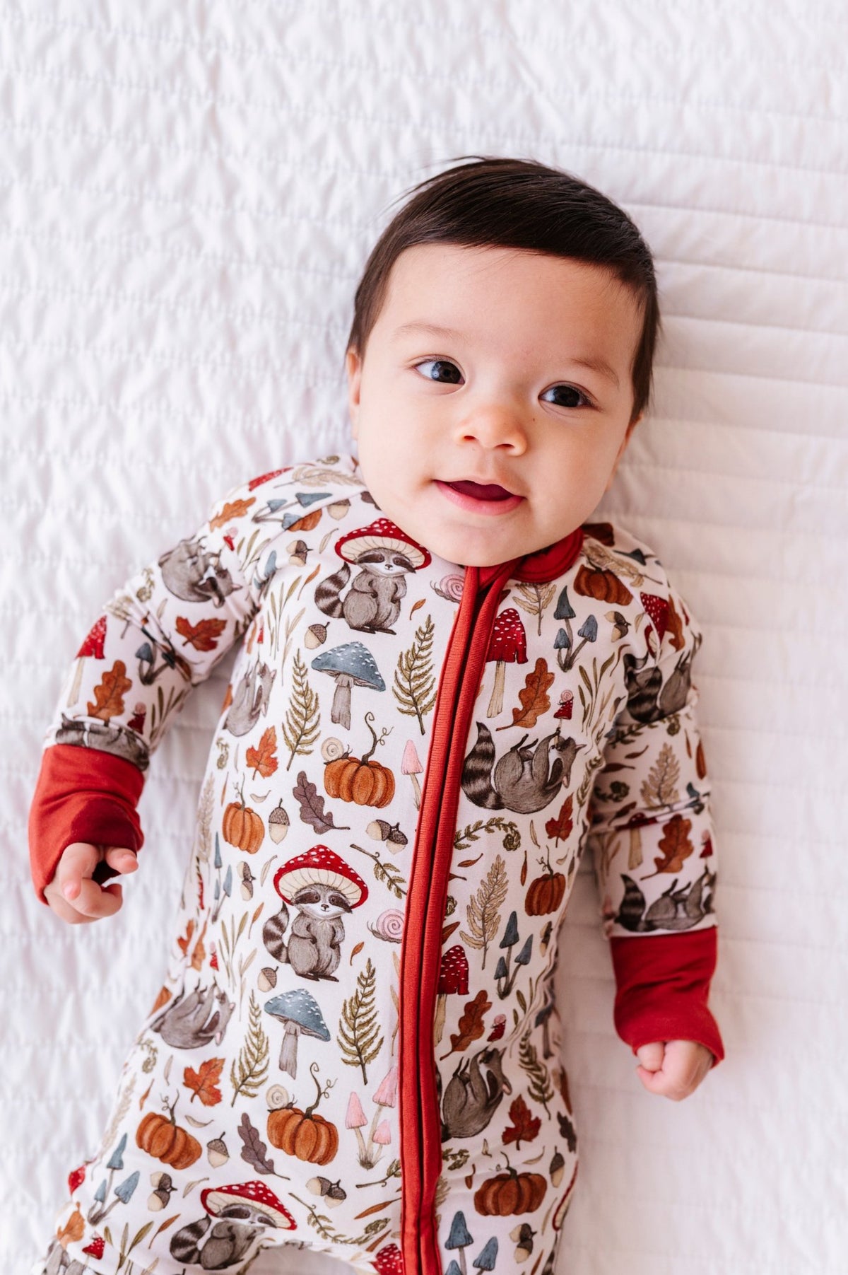 Zip Jammies - Autumn Woodland - The Sleepy Sloth
